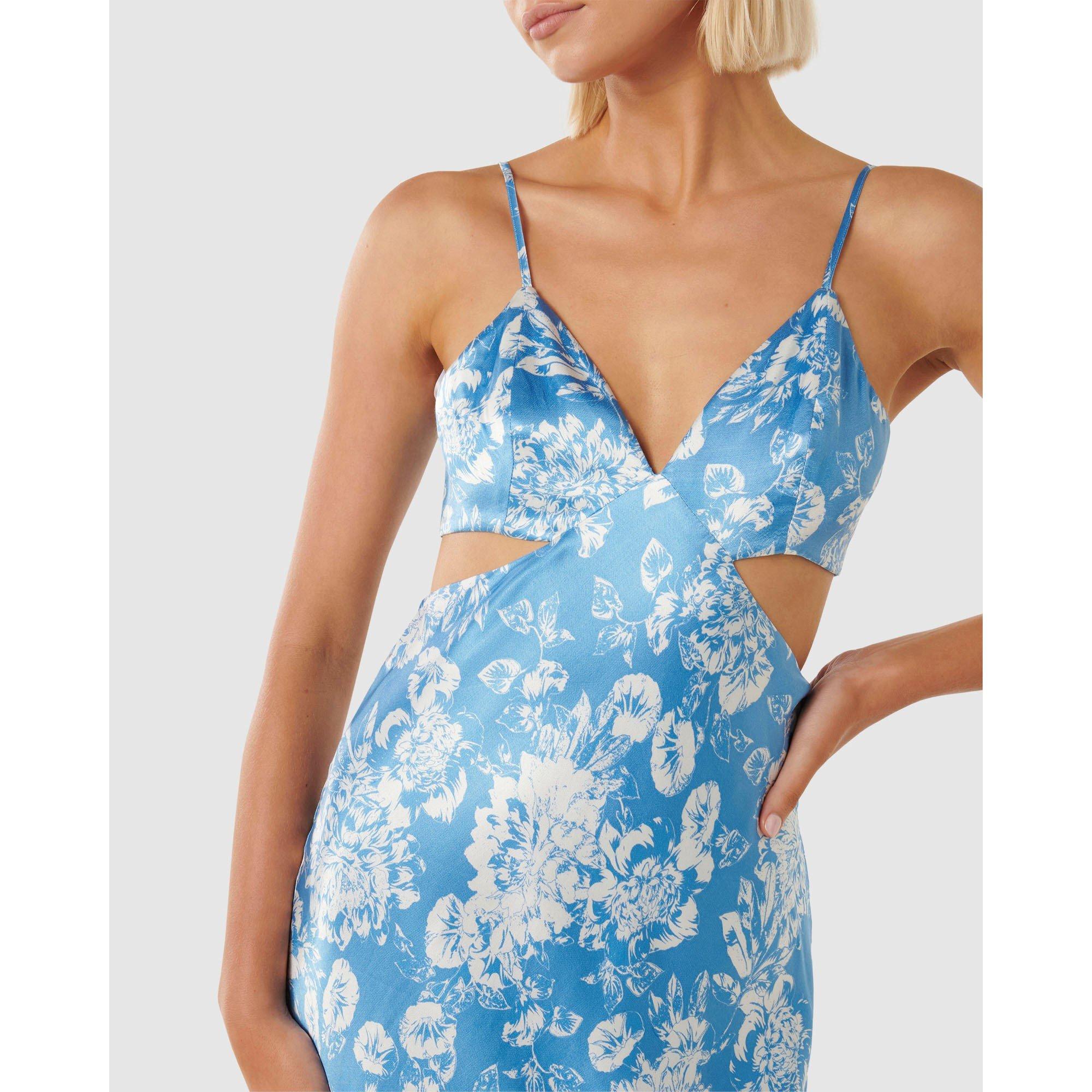 Flockhart Flora - Forever New - Angelique Satin Cut Out Dress - 2