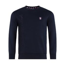 Eden Park Dark blue sweatshirt with embroidery