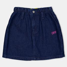 Off White Kids Denim Skirt