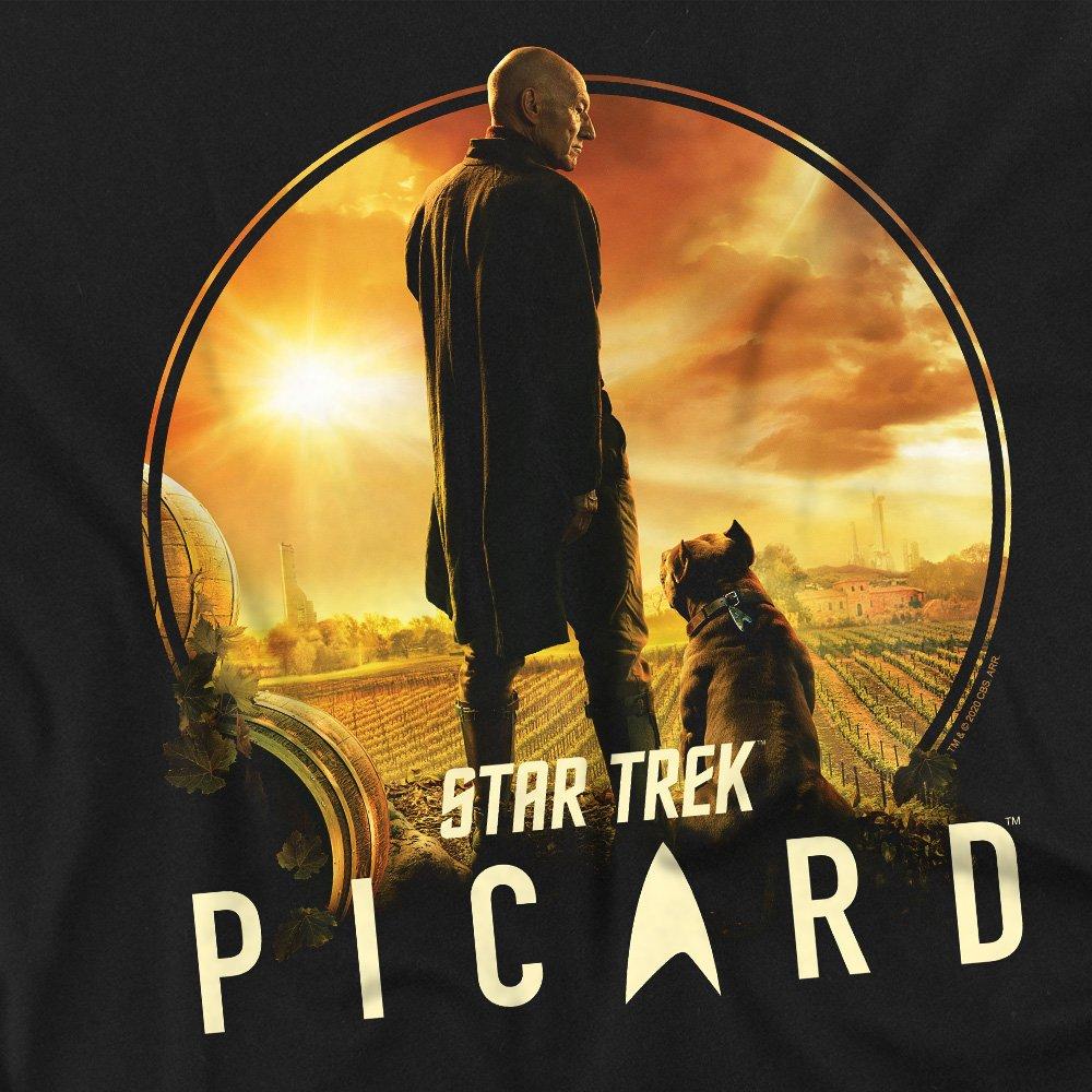 Black - Star Trek - Star Trek Picard A Man And His Dog T Shirt Black - 2