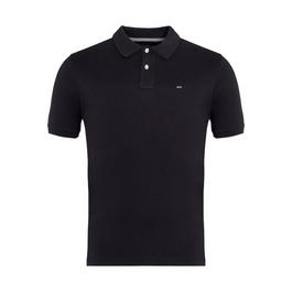 Eden Park Black stretch pima cotton polo