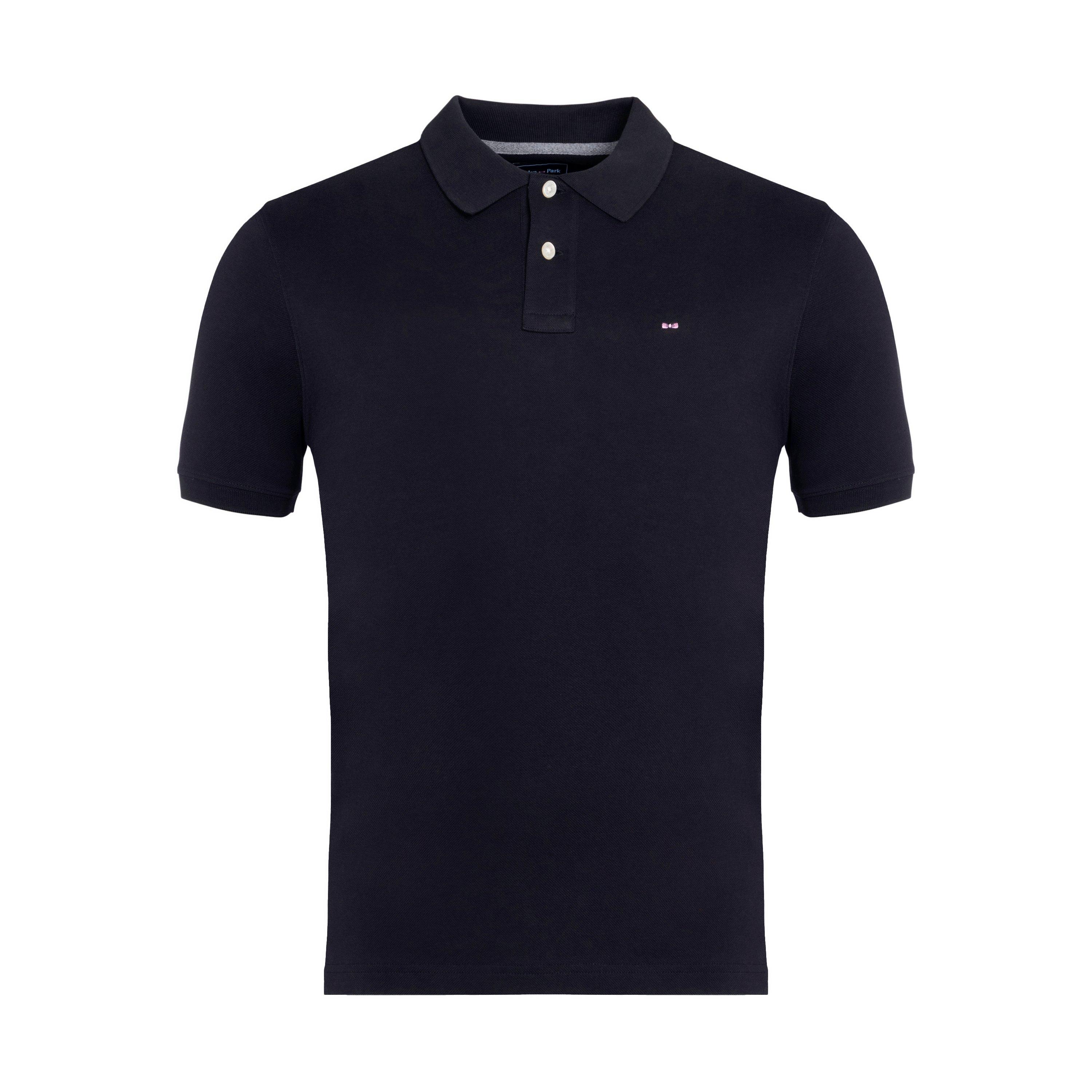Eden Park Men's Black Stretch Pima Cotton Polo - Blf - 3XL