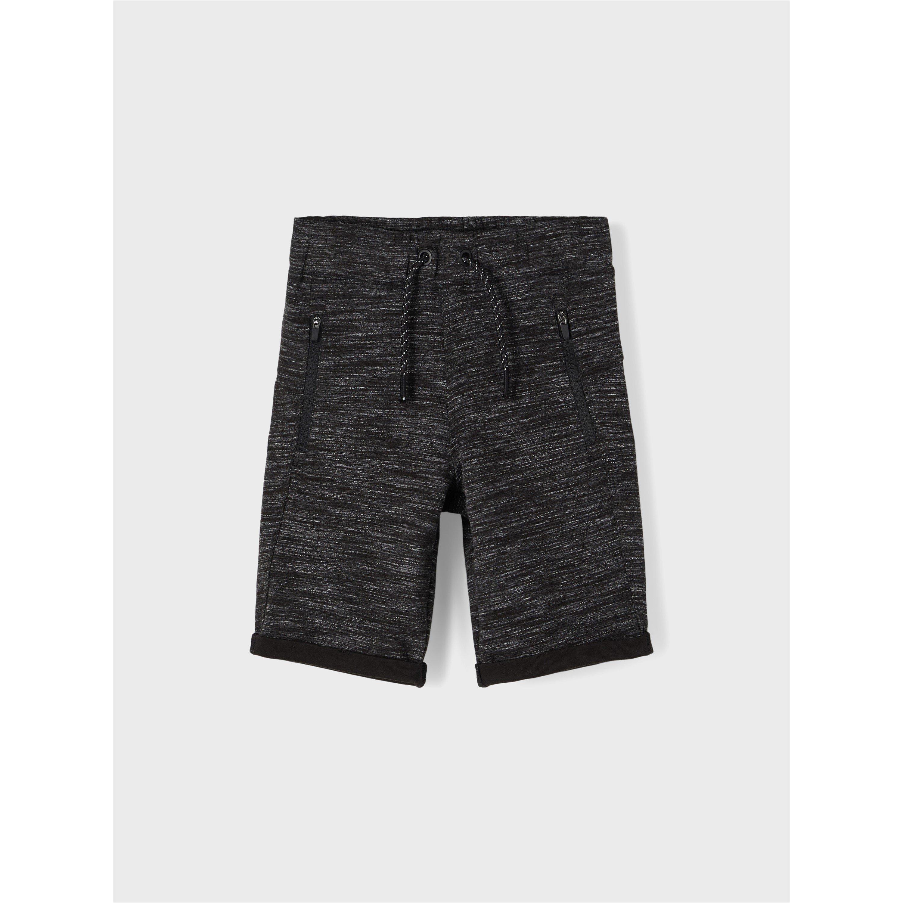 Black - Name It - Kids' Long Bermuda Shorts - 1