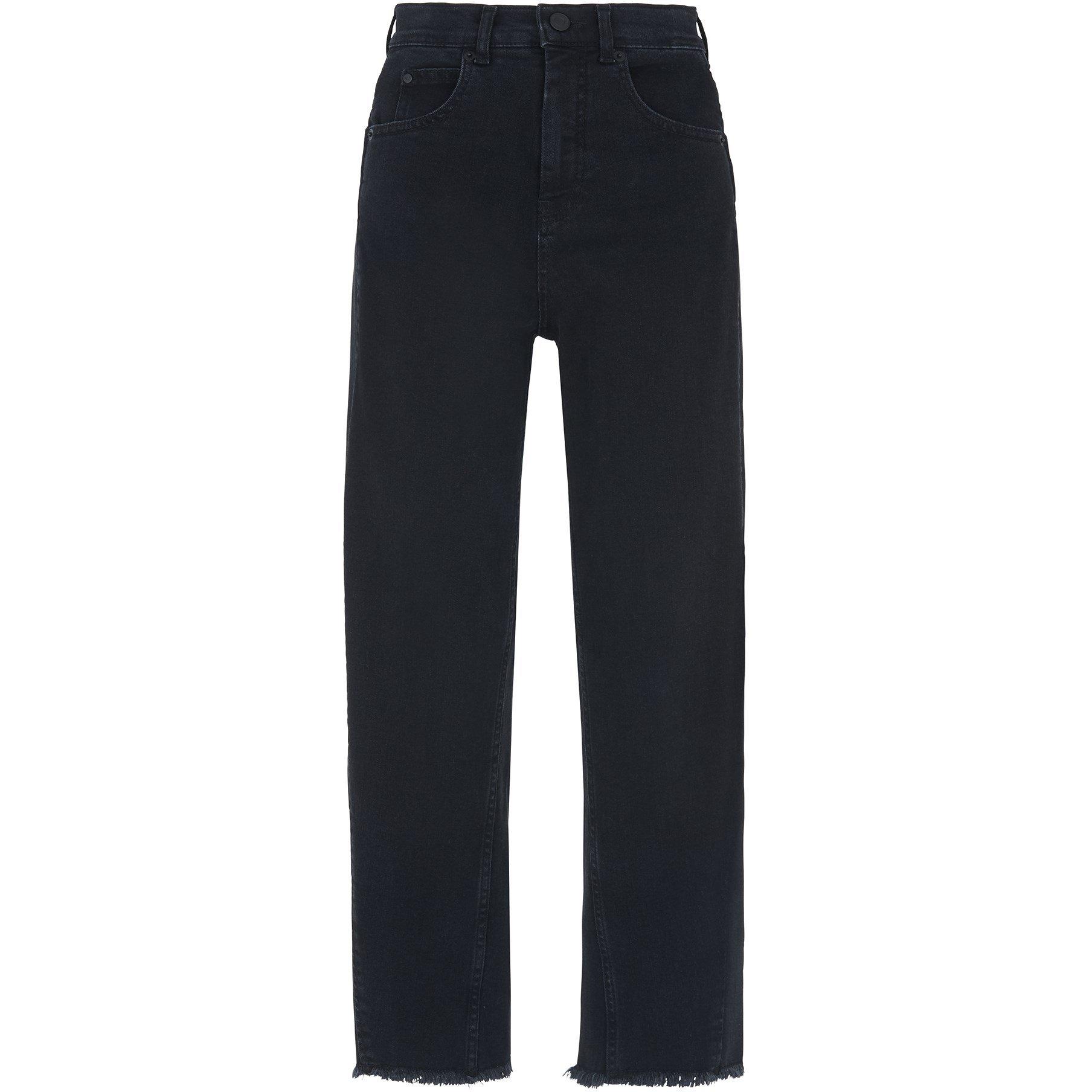 Whistles Women's High Waist Barrel Leg Jean - Black - 28
