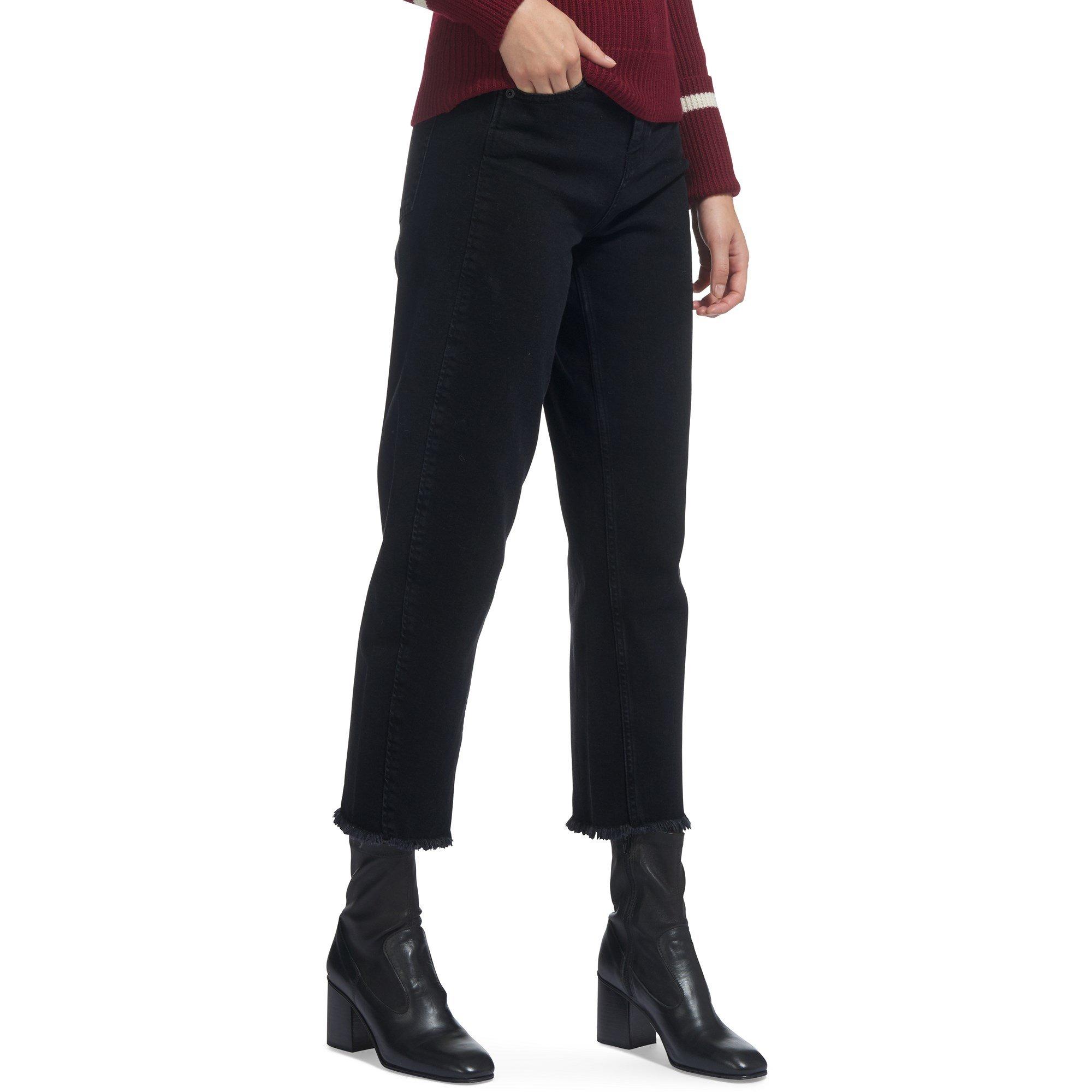 Black - Whistles - High Waist Barrel Leg Jean - 2