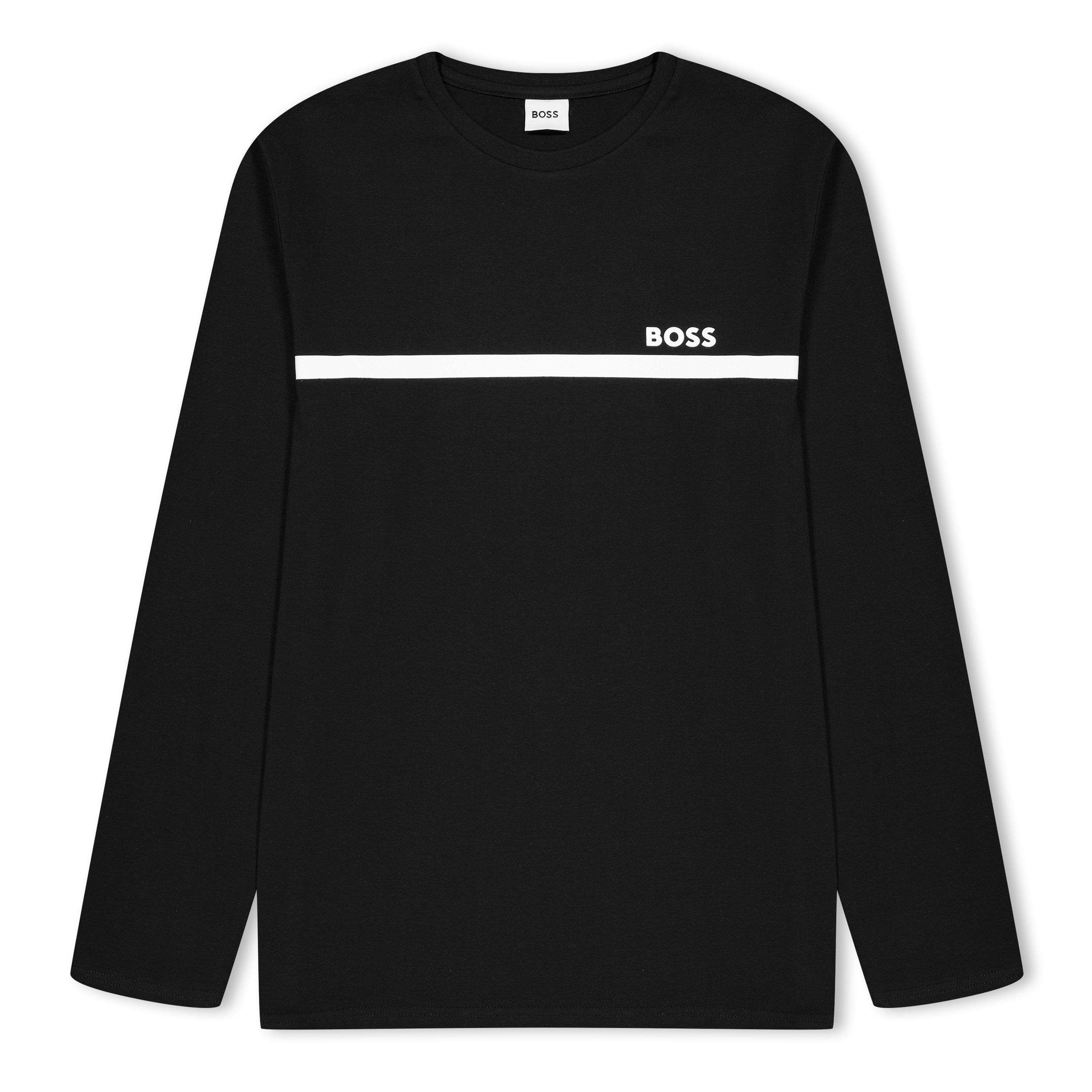 Boss Men's Kids Long-Sleeve T-Shirt, Small Logo Design - Black 09B - 4Y