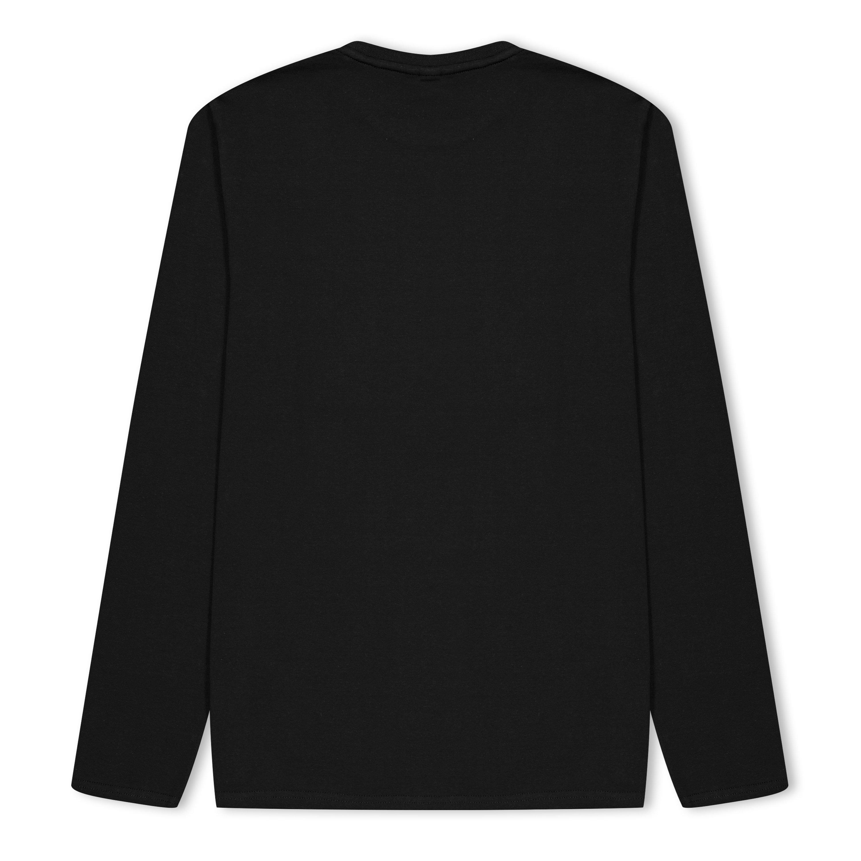 Black 09B - Boss - Kids Long-Sleeve T-Shirt, Small Logo Design - 2