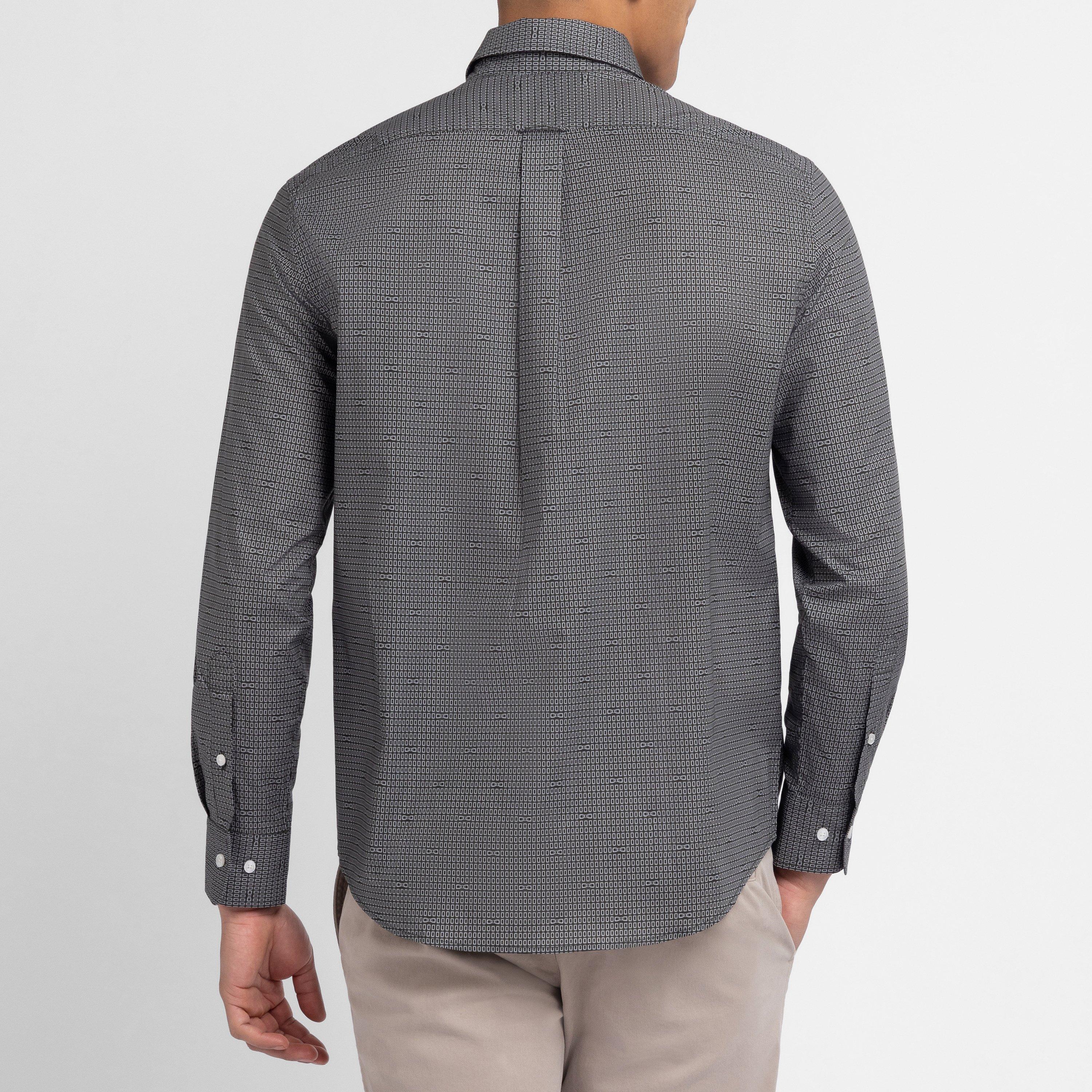 Grf1 - Eden Park - Grey shirt in cotton poplin - 3