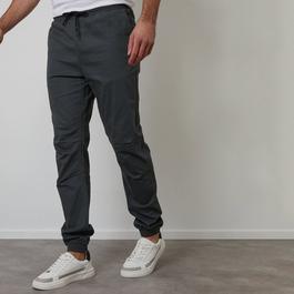 Threadbare Cotton Jogger Style Cuffed Trousers With Stretch