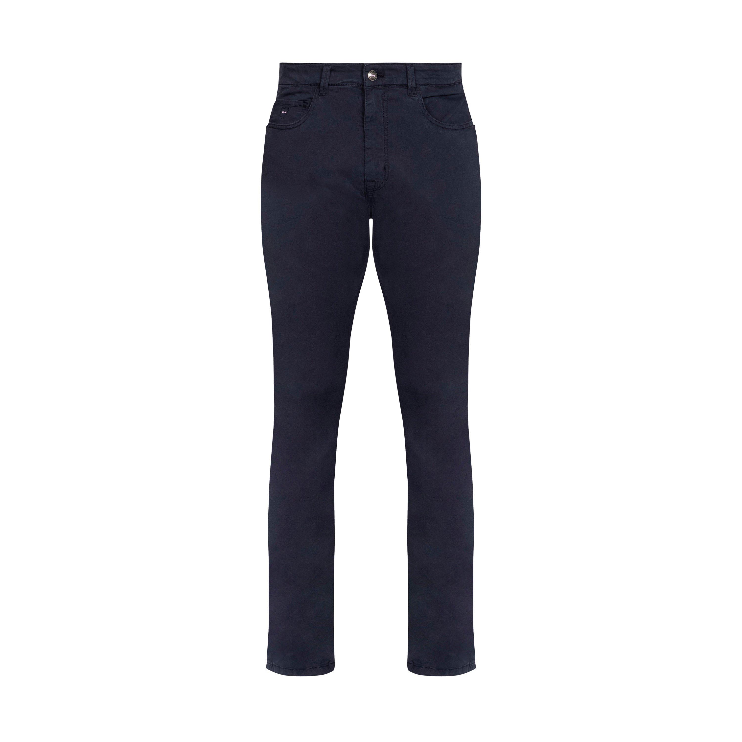 Blf - Eden Park - Navy blue stretch 5 pockets trousers - 1
