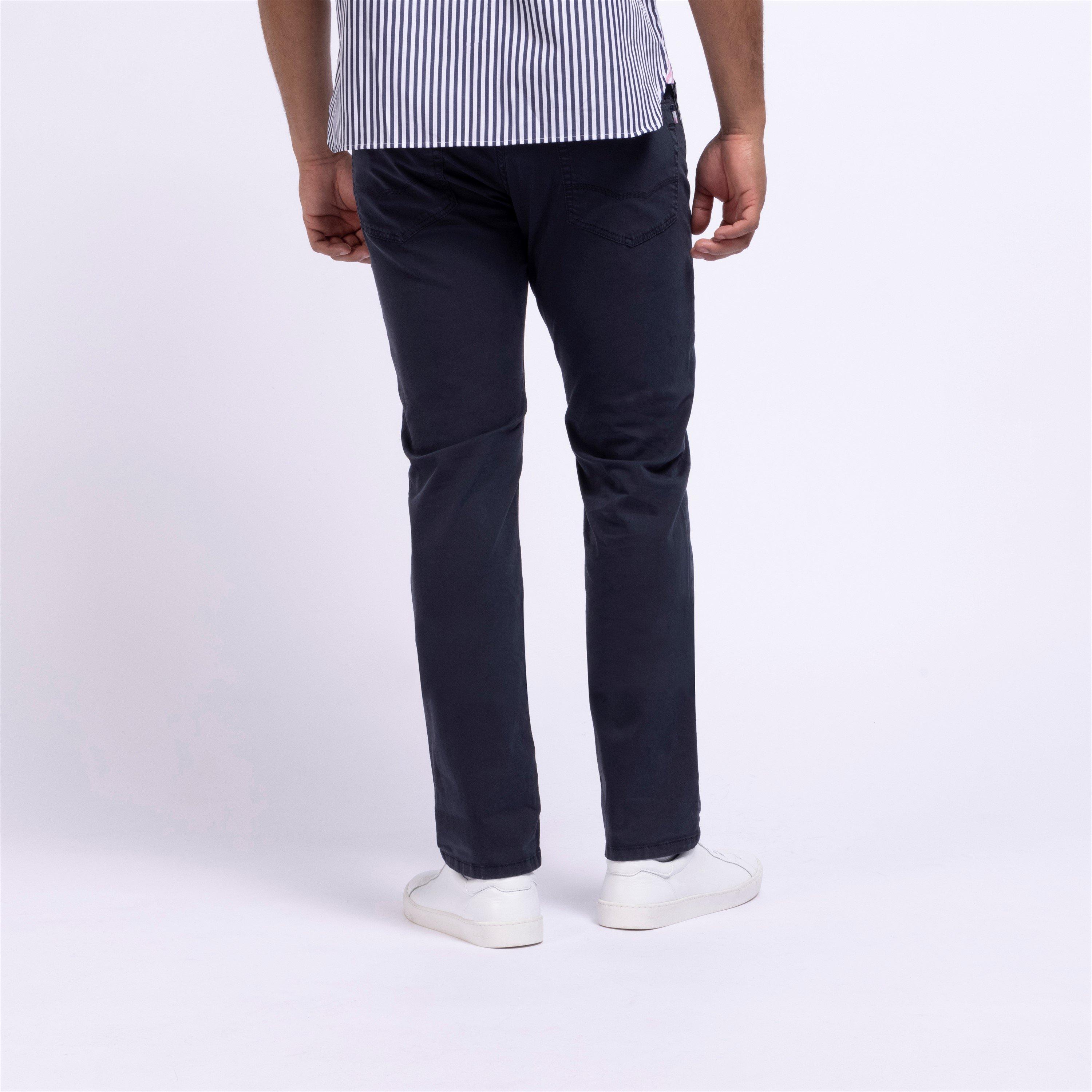 Blf - Eden Park - Navy blue stretch 5 pockets trousers - 3