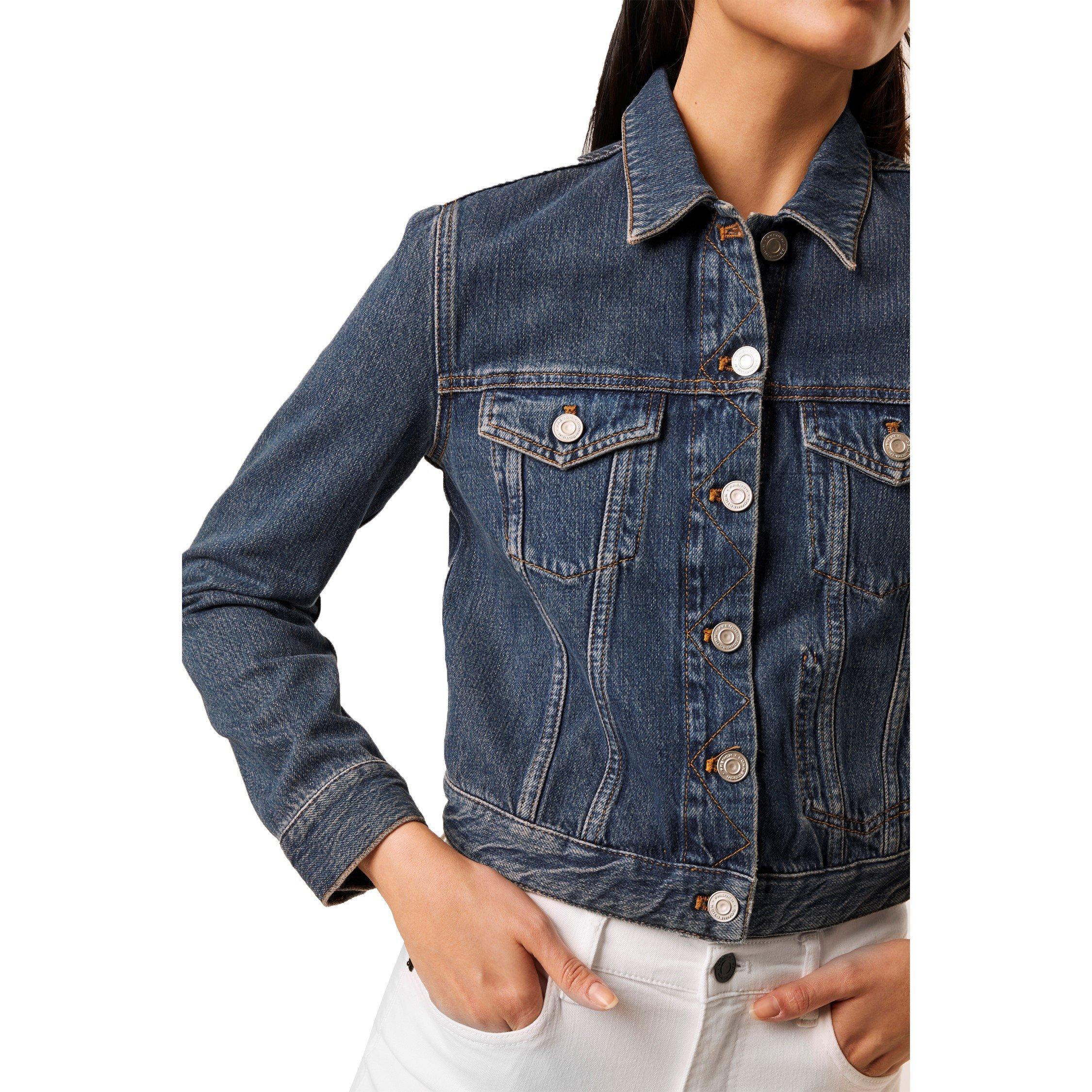 Washed Vintage - French Connection - Macee Micro Western Denim Jacket - 2