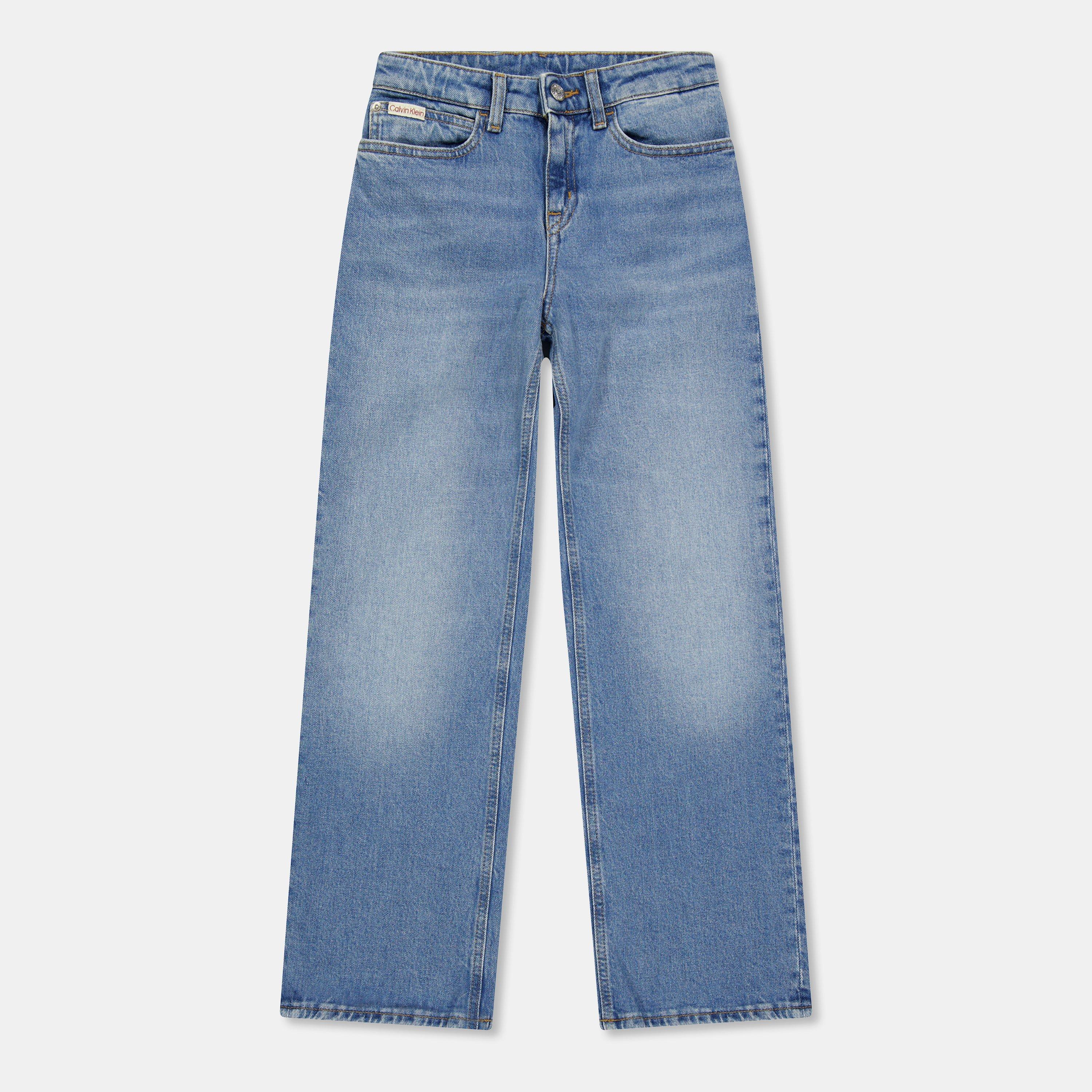 Calvin Klein Jeans Kids' Wide Leg - Cloudy Blue 1AA - Size 12Y