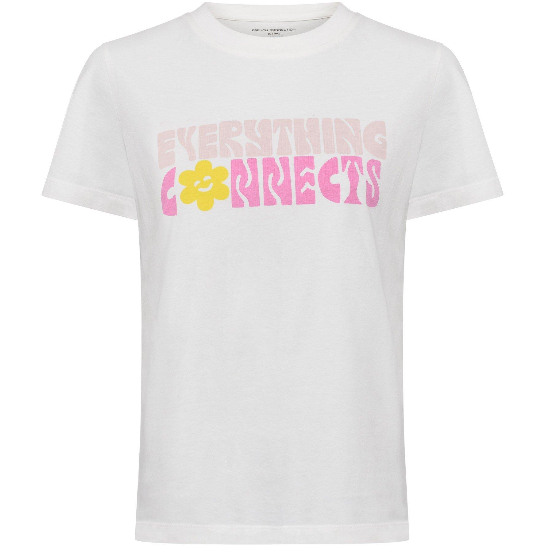 Bijeli laneni - French Connection - Everything Connects T-Shirt - 1
