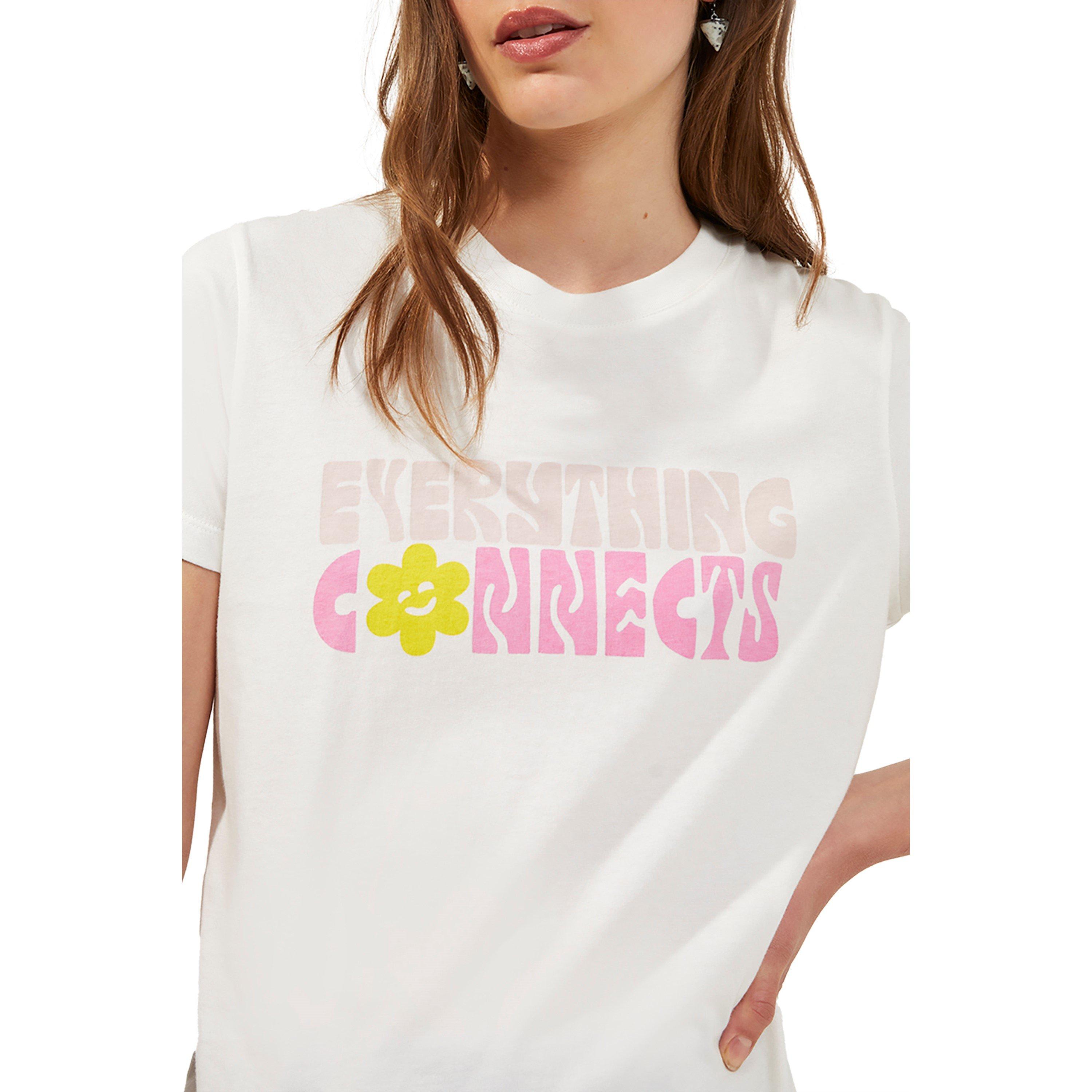 Bijeli laneni - French Connection - Everything Connects T-Shirt - 3