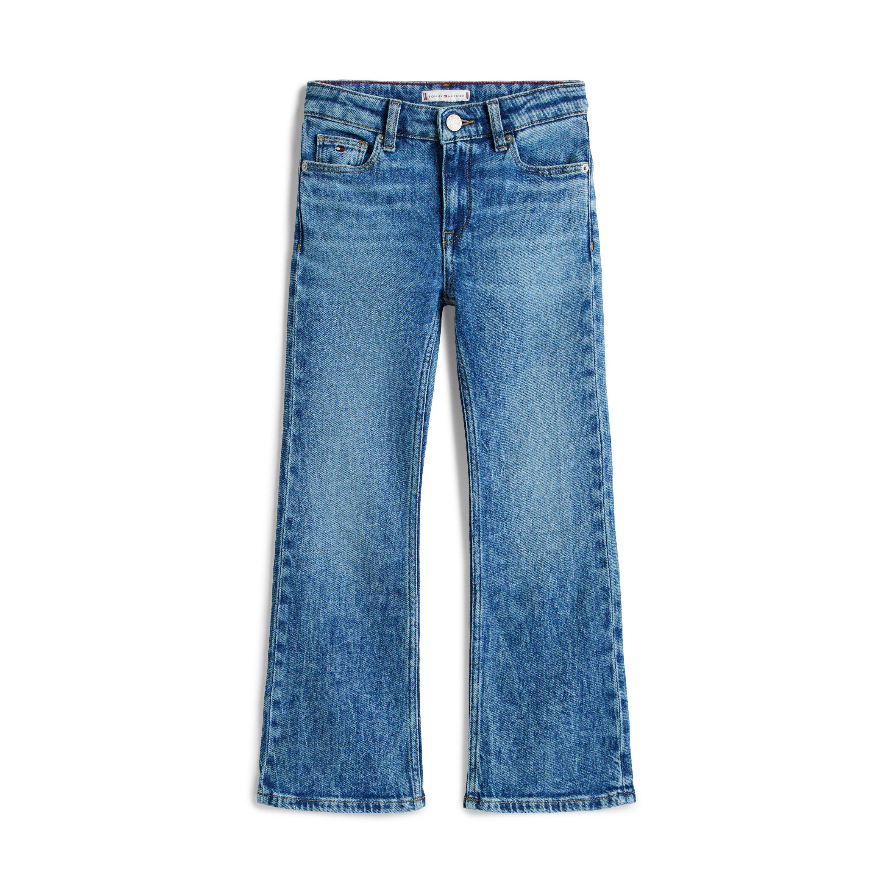 Tommy Hilfiger Kids' Flared Vintage Bootcut Jeans - Denim 1A6 - Size 14Y