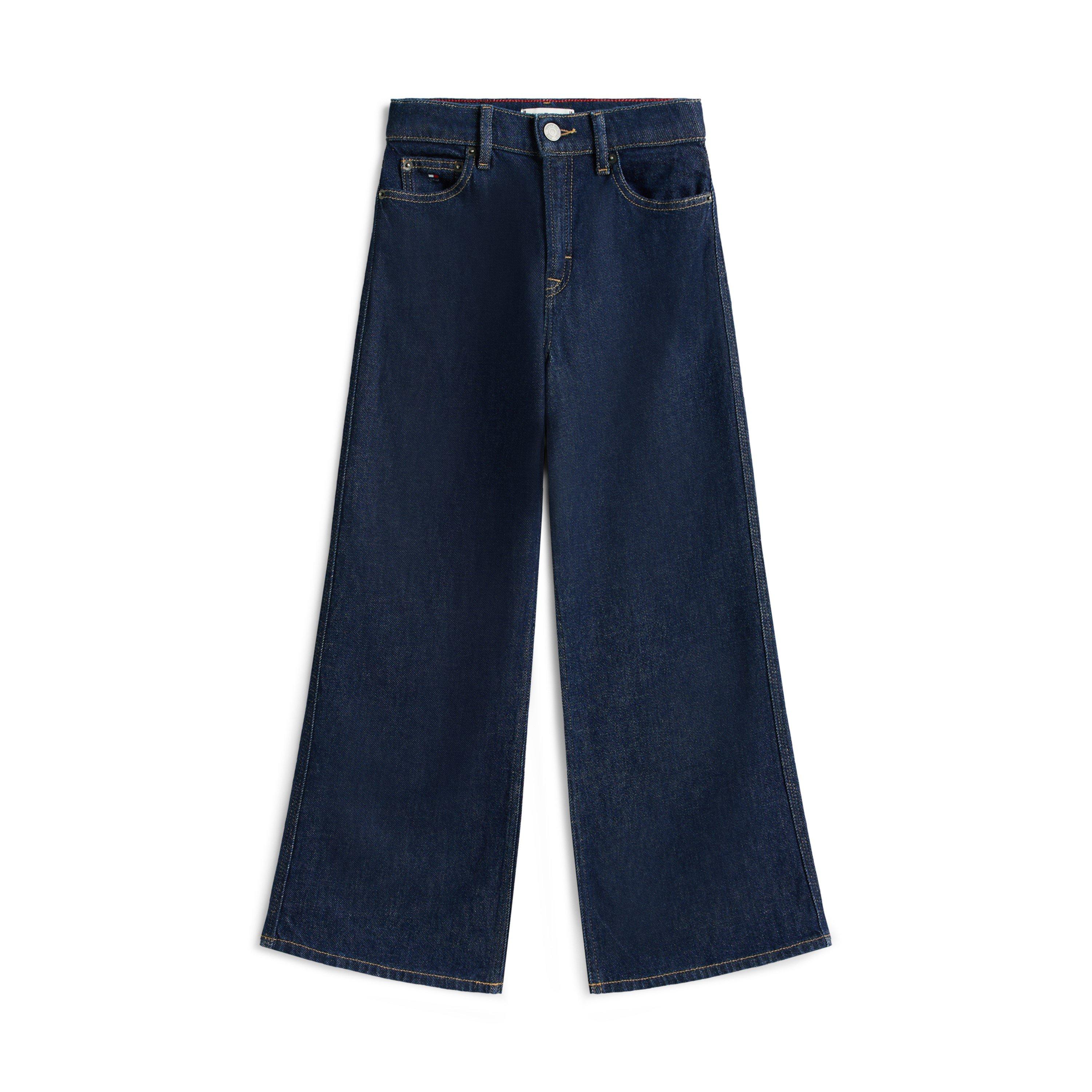Tommy Hilfiger Kids' Mabel Wide Leg Jeans - Rinse 1BL - Size 14Y