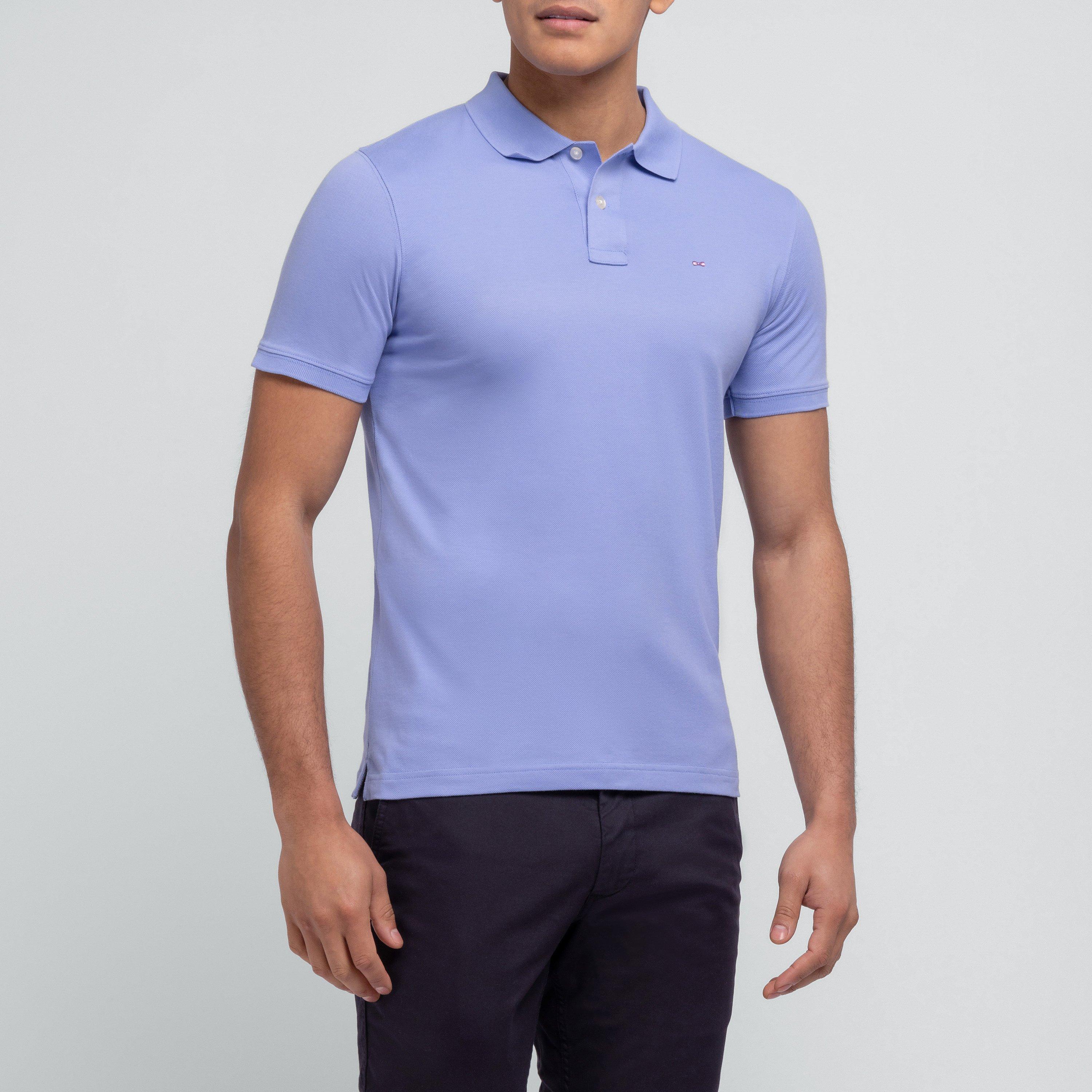 Kam11 - Eden Park - Light blue polo with bicolour trims - 2