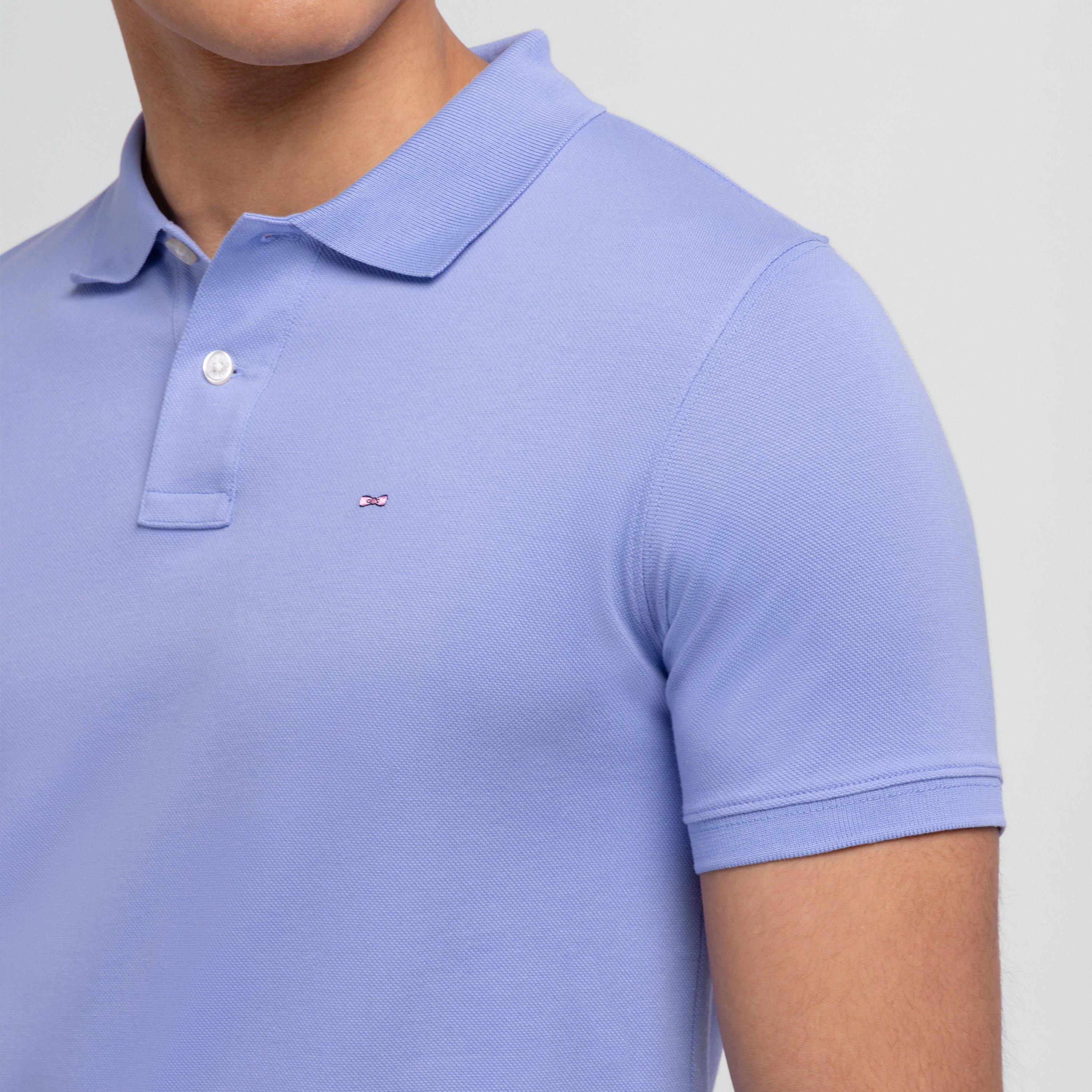 Kam11 - Eden Park - Light blue polo with bicolour trims - 3