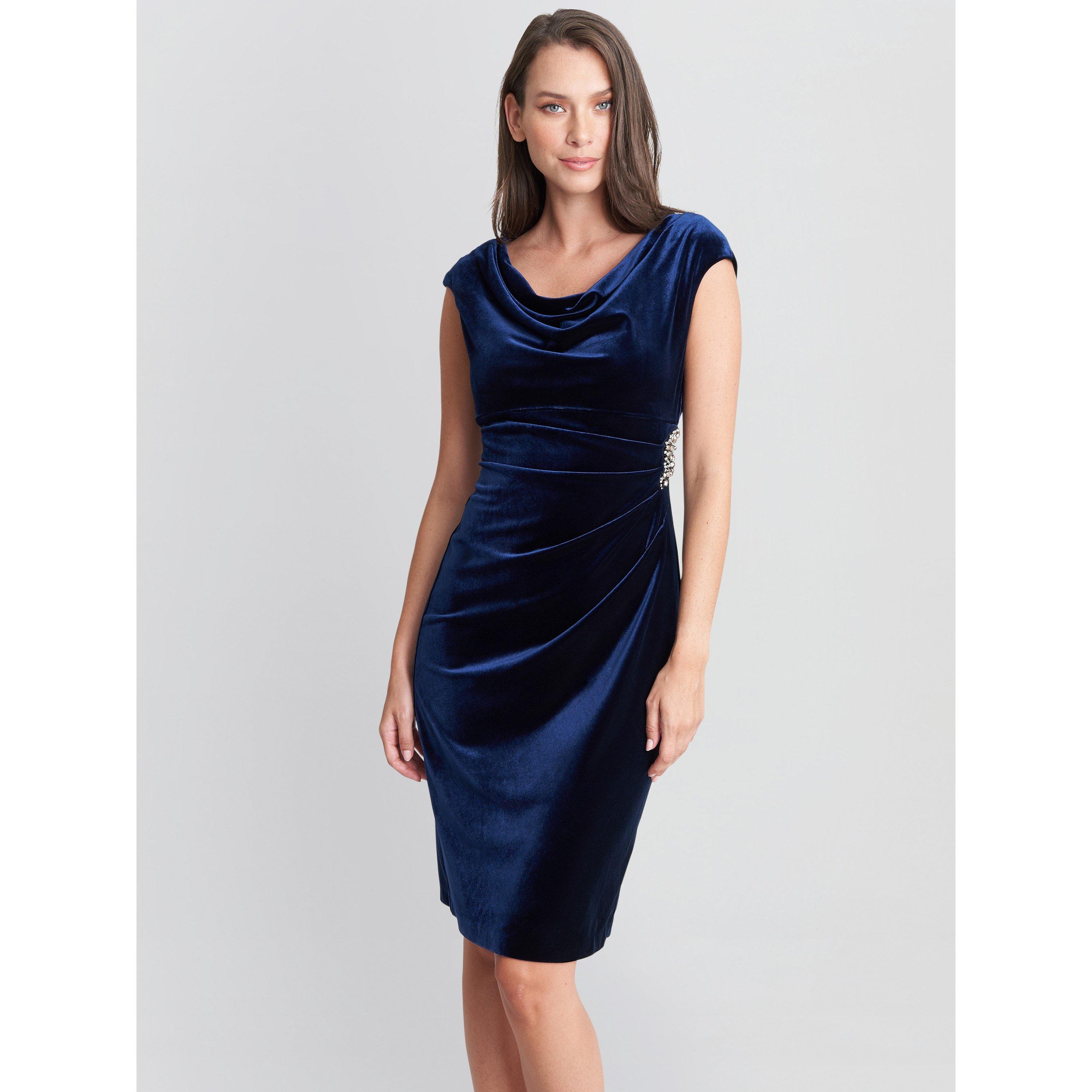 Imperial - Gina Bacconi - Jeanie Velvet Cowl Neck Dress - 1