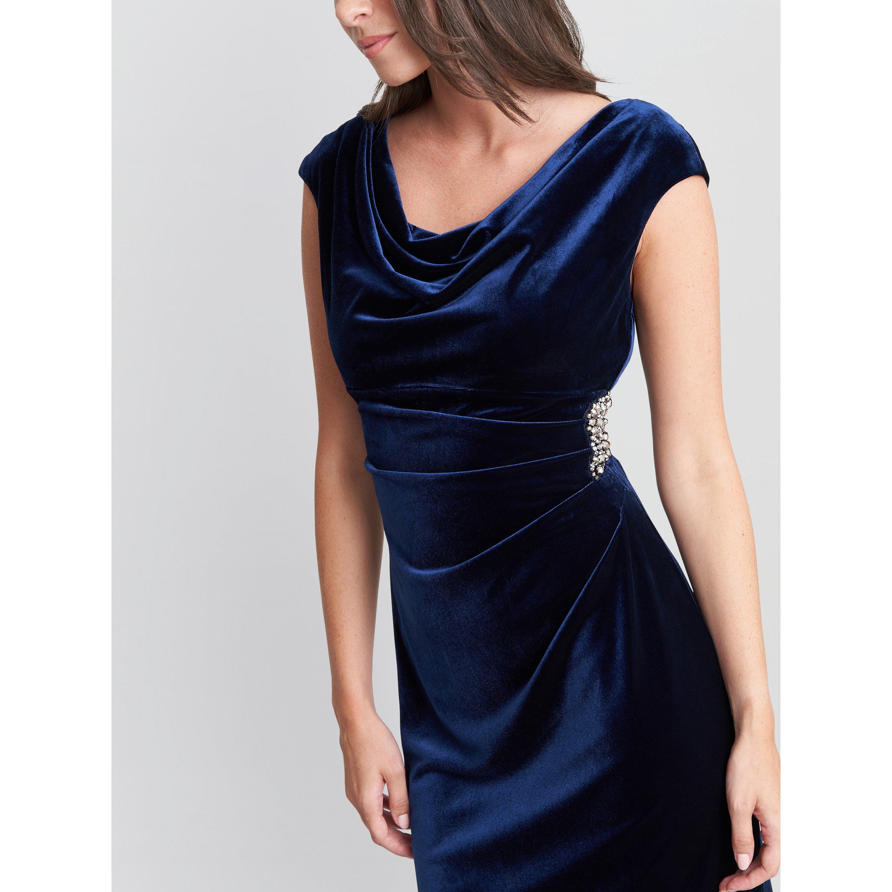 Imperial - Gina Bacconi - Jeanie Velvet Cowl Neck Dress - 5