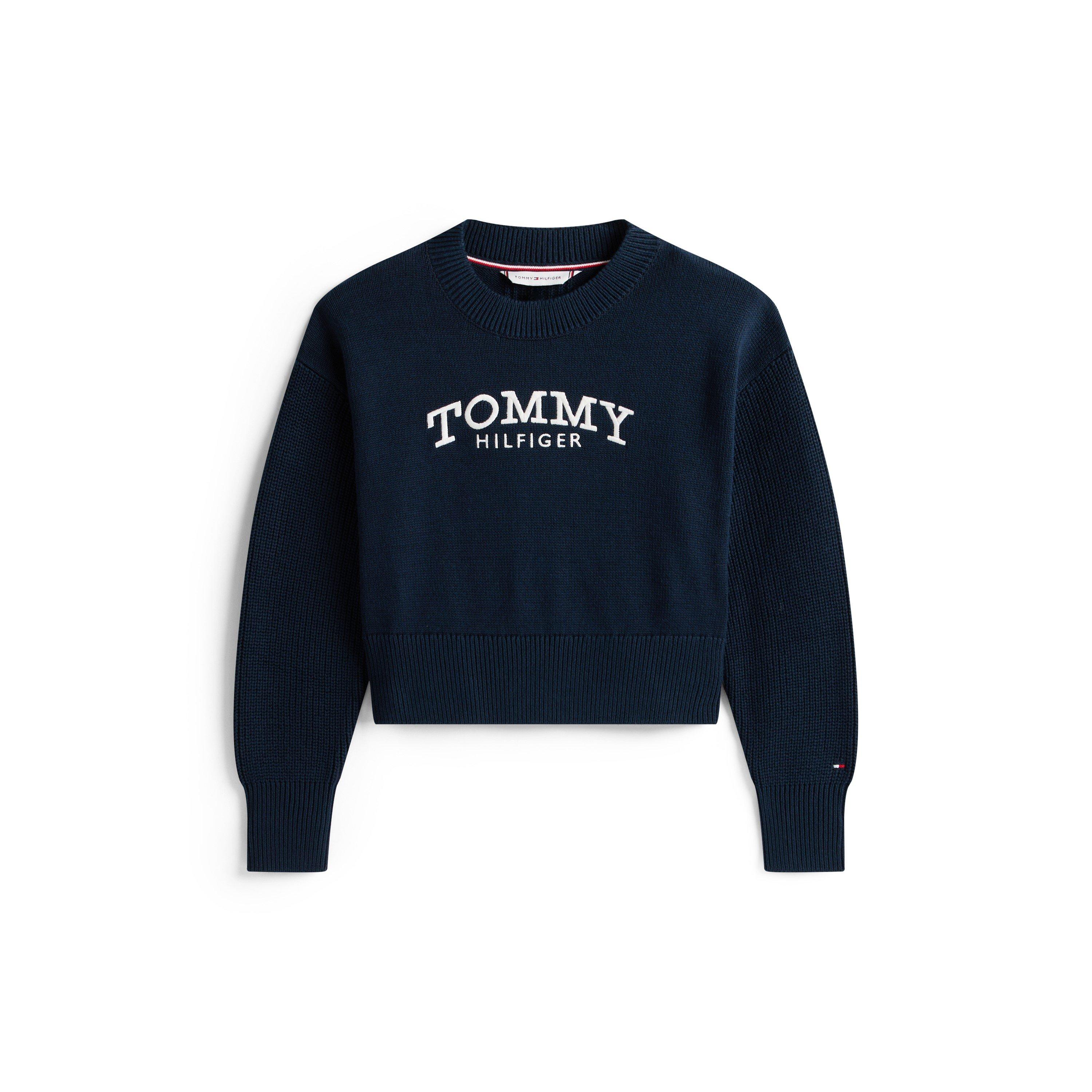 Night Navy C1G - Tommy Hilfiger - Kids' Knitted Crew Neck Jumper - 1