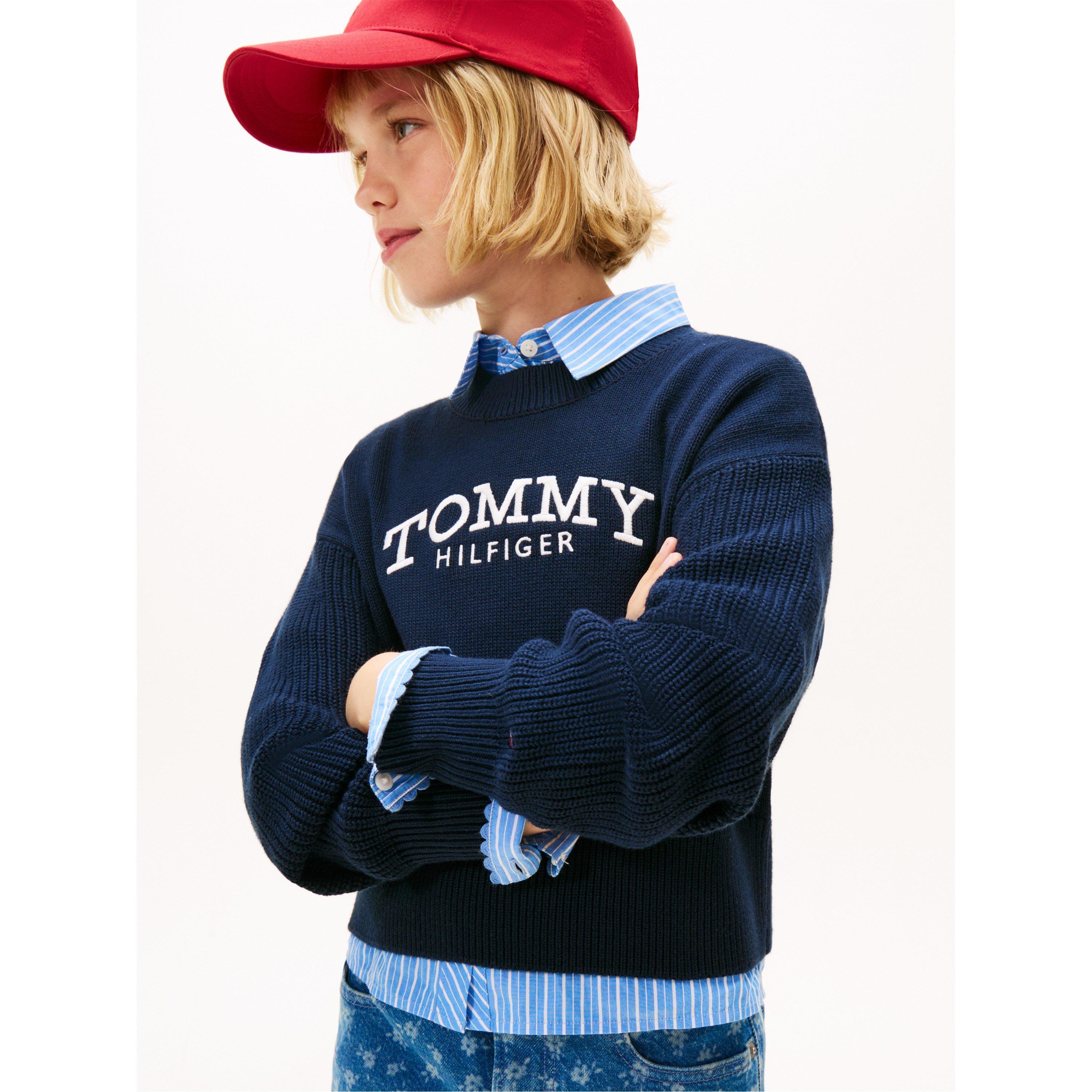 Night Navy C1G - Tommy Hilfiger - Tommy Knit Jumper Jn61 - 3
