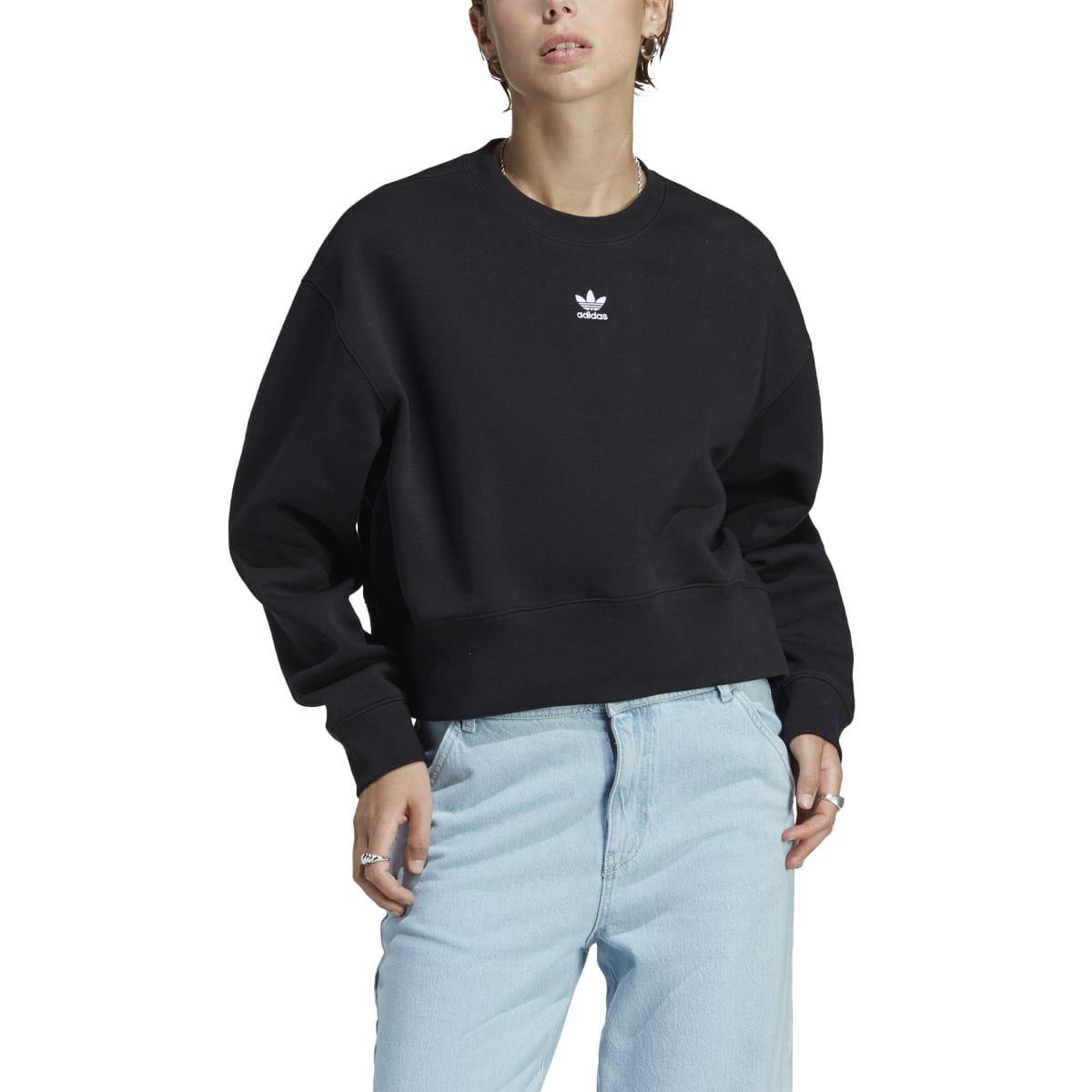 Black - adidas Originals - Adicolor Essentials Crewneck Sweatshirt - 4