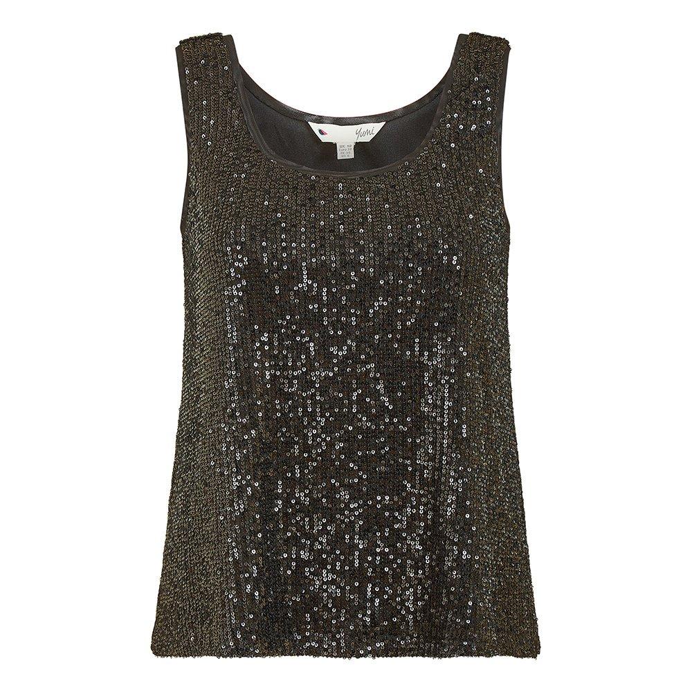 Black - Yumi - Black Sequin Vest - 4