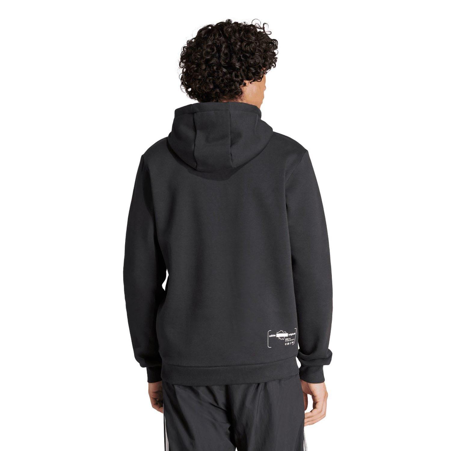 Black - adidas Originals - London Graphic Hoodie - 2