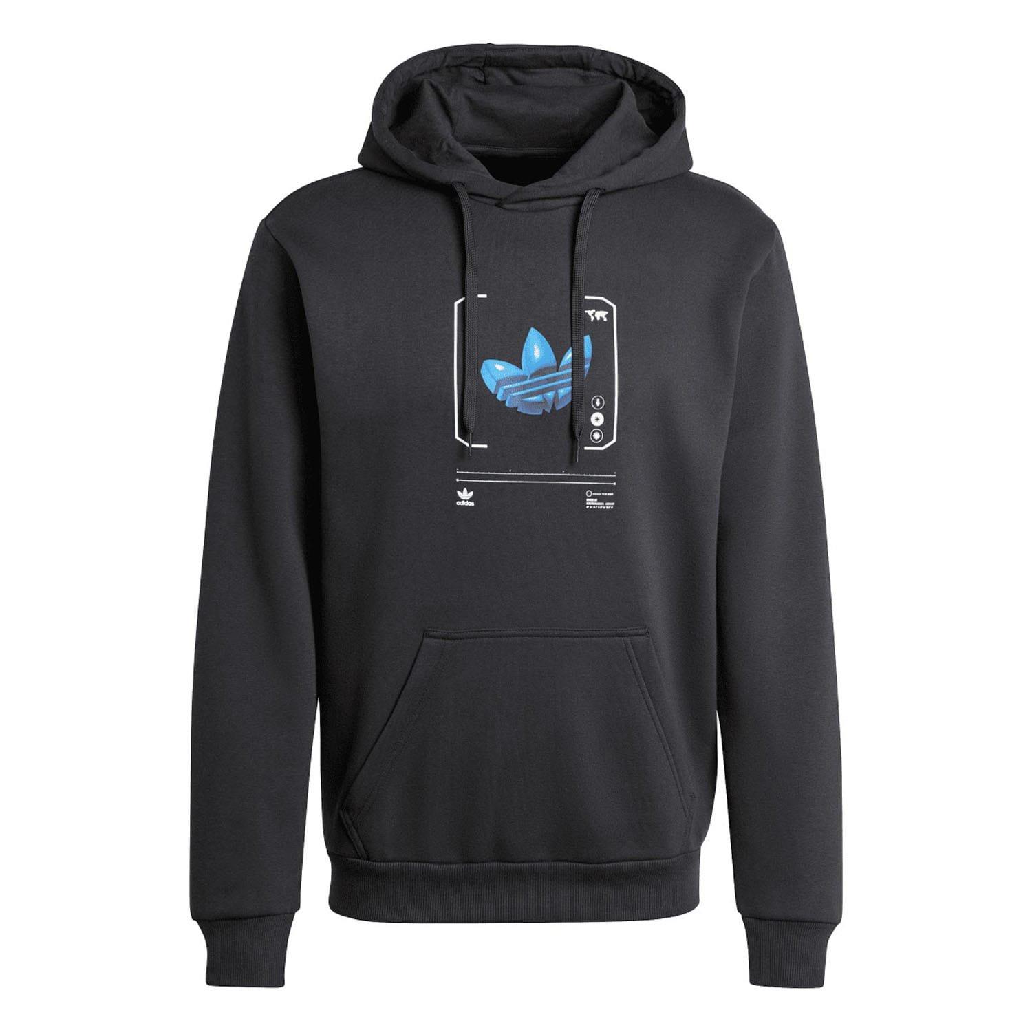 Black - adidas Originals - London Graphic Hoodie - 3