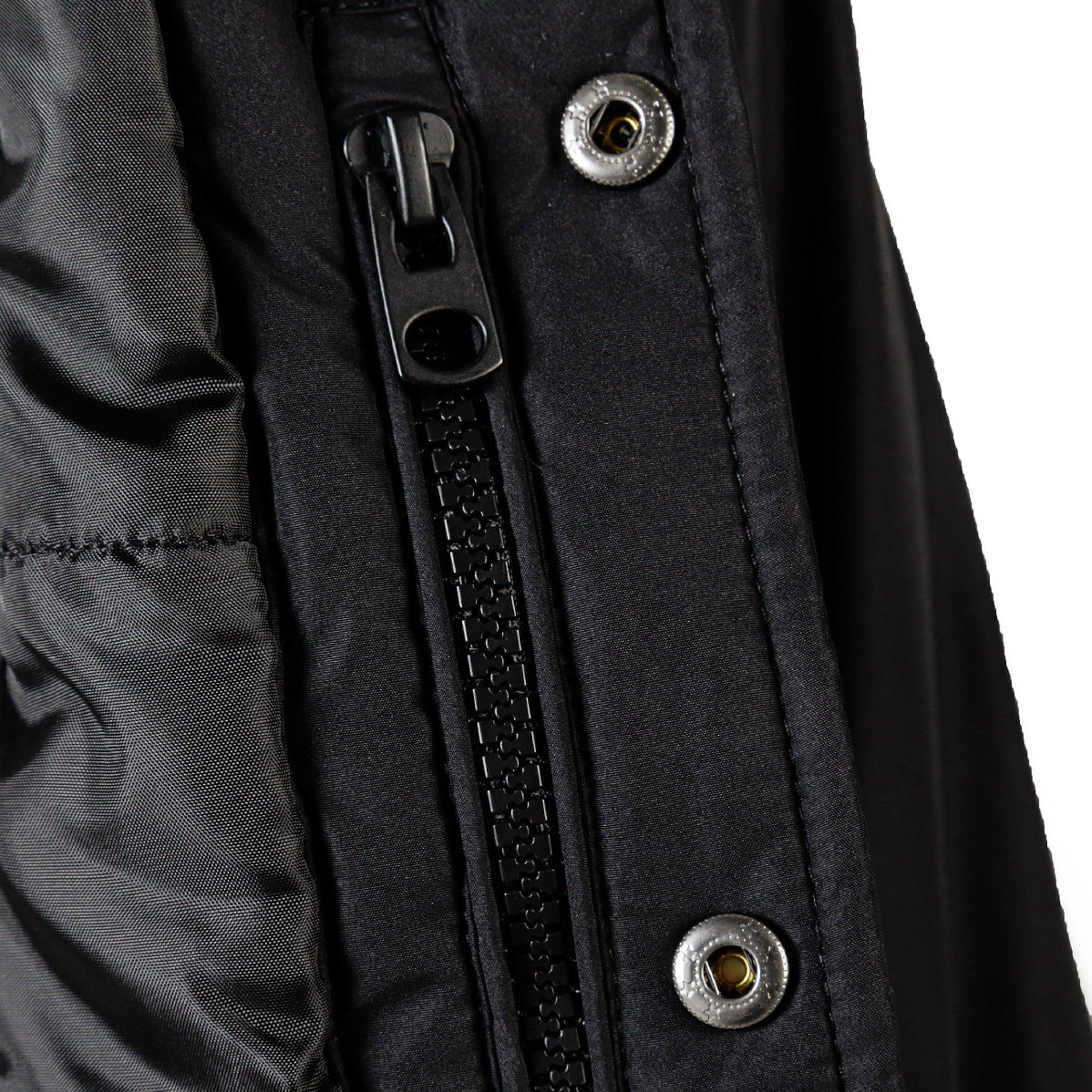 Black - Minoti - Boys baseball style jacket detachable hood black - 8