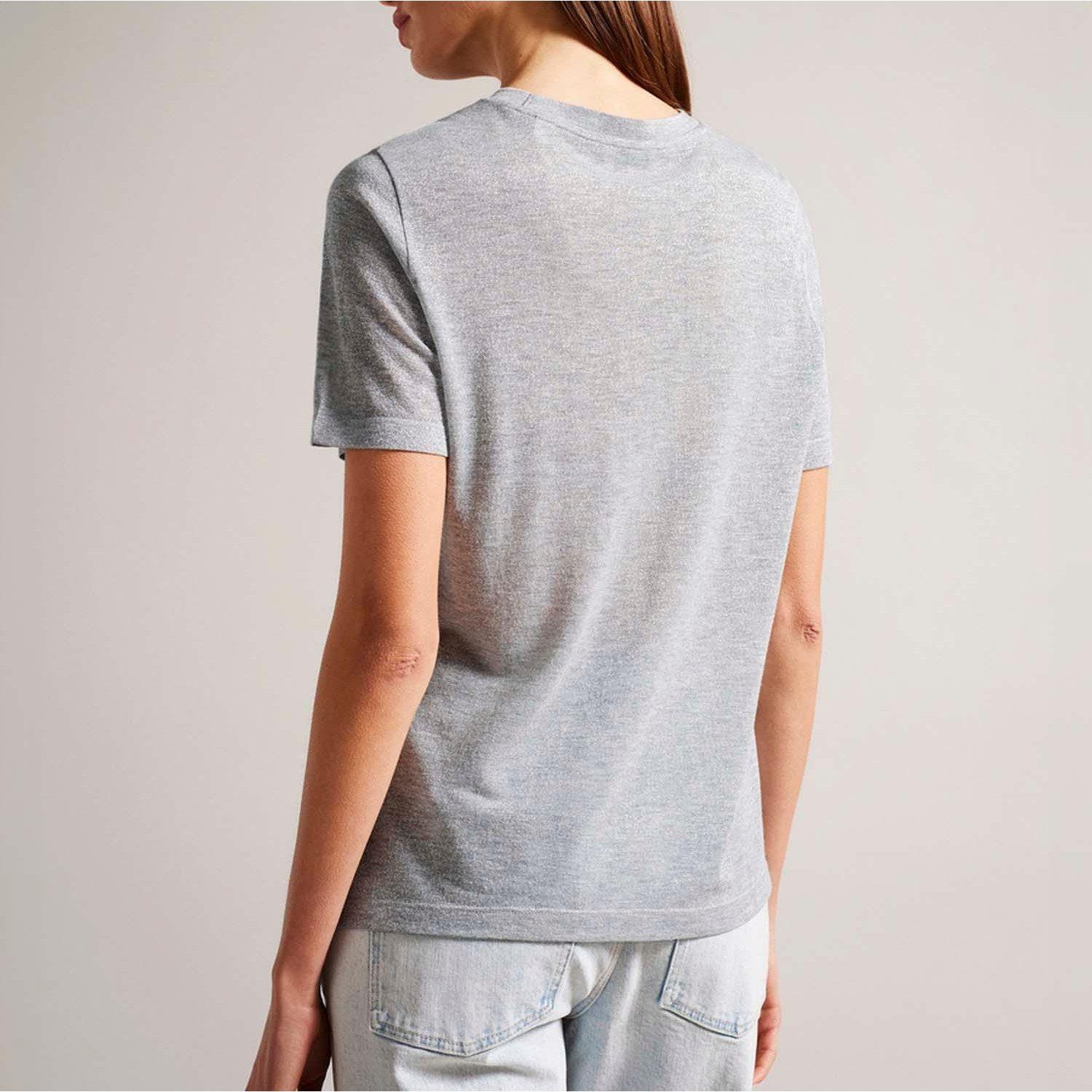 Grey - Ted Baker - Tedin Graphic T-Shirt - 2