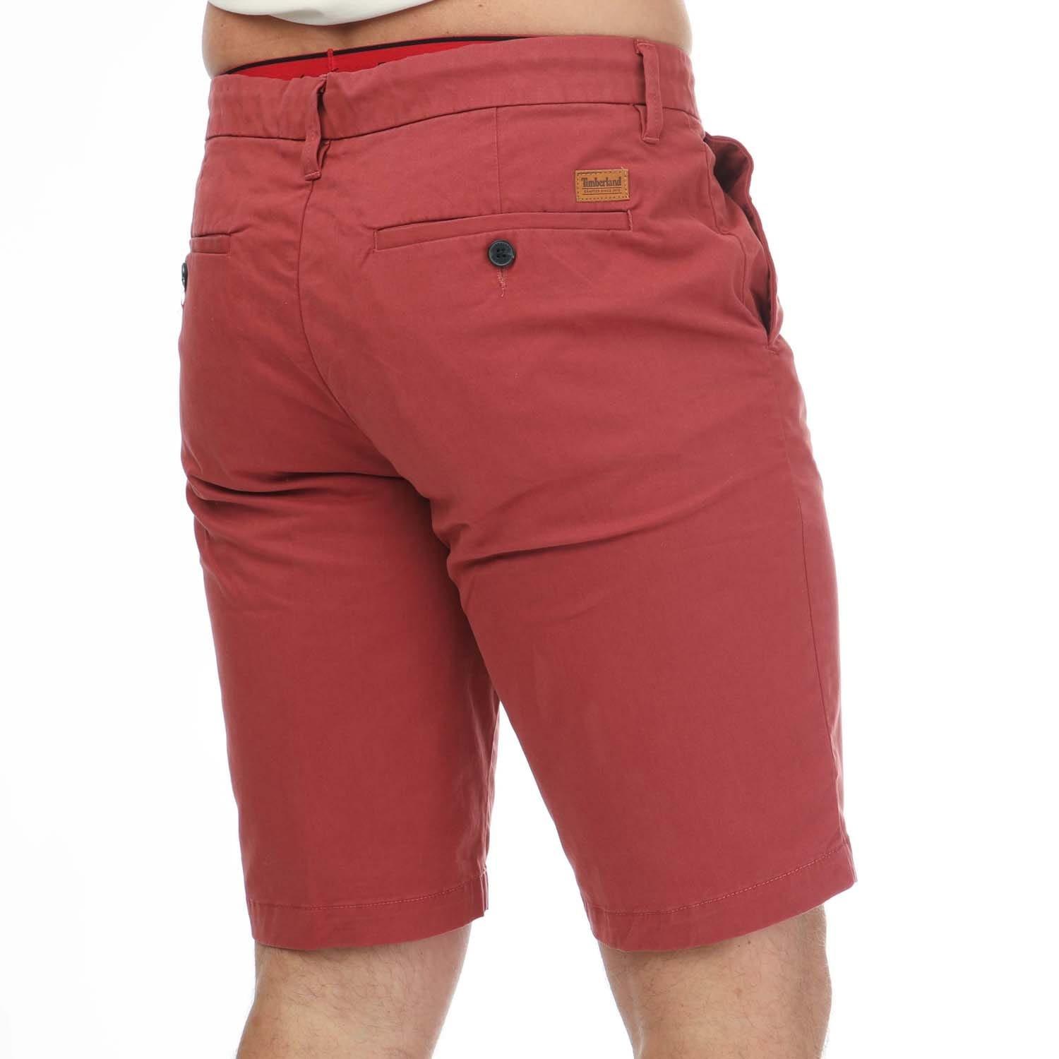 Red - Timberland - Twill Chino Shorts - 2