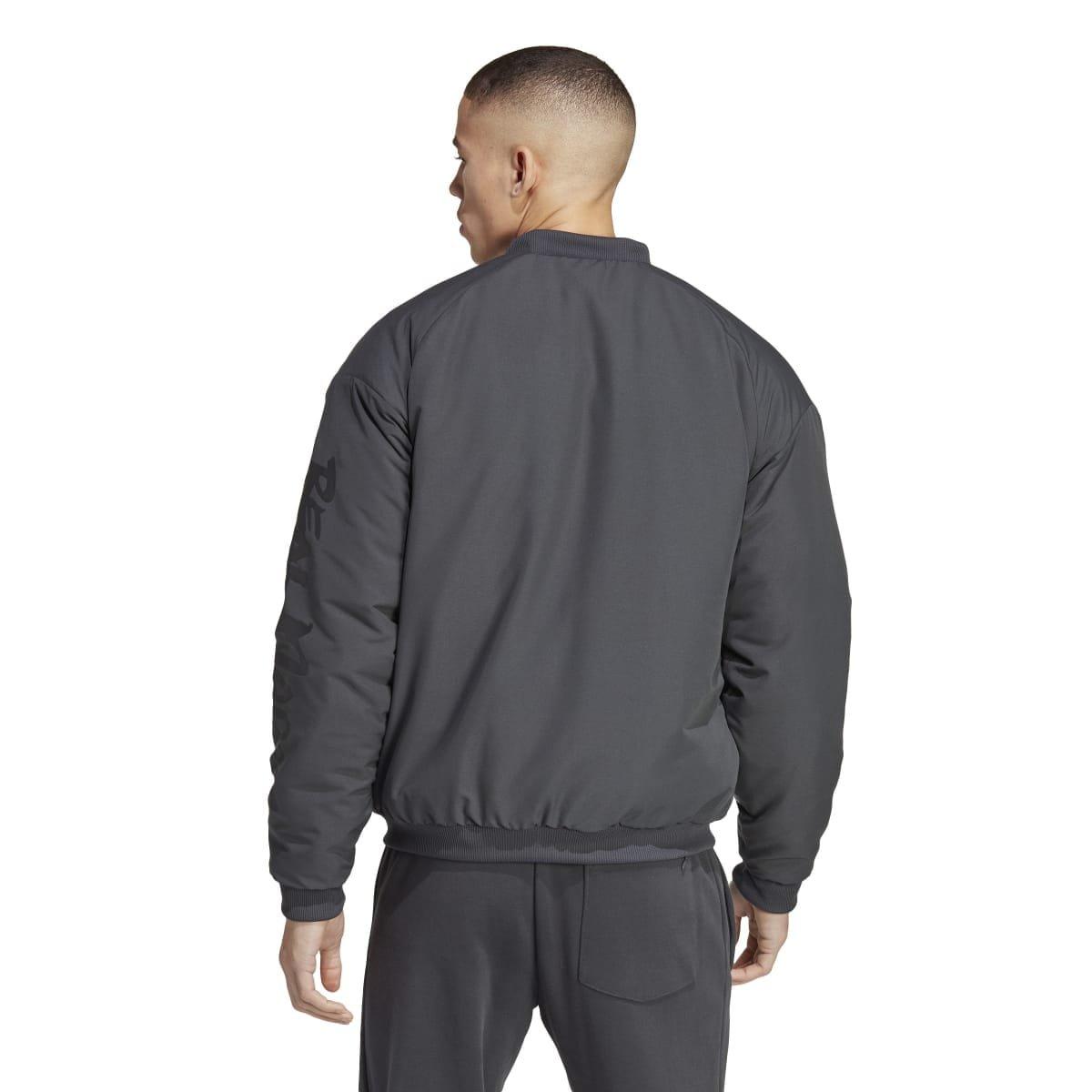 Grey - adidas - Men's Chinese Story Real Madrid 2022-23 Padded Softshell Jacket - 5