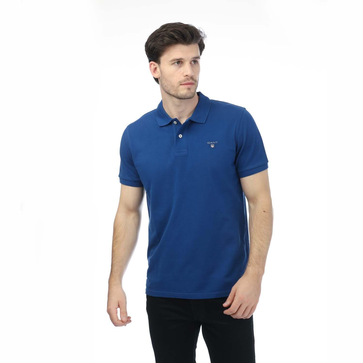 Blue - Gant - Piqu¿ Rugger Polo Shirt - 1