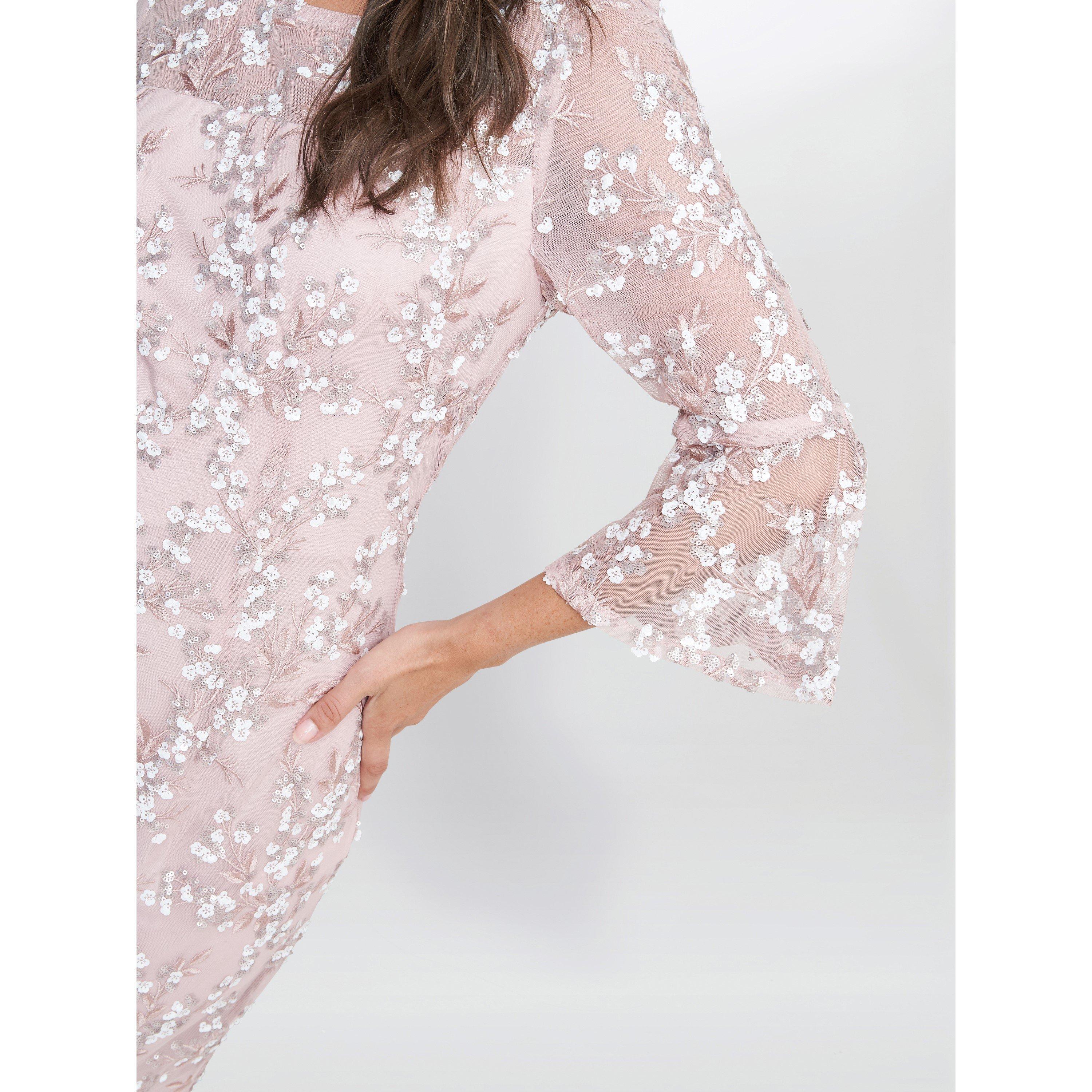 Shell - Gina Bacconi - Tanya Embroidered Lace Dress - 5