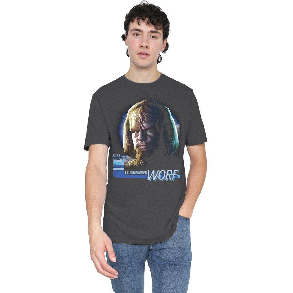 Grey - Star Trek - Star Trek Tng Worf T-Shirt Charcoal - 1