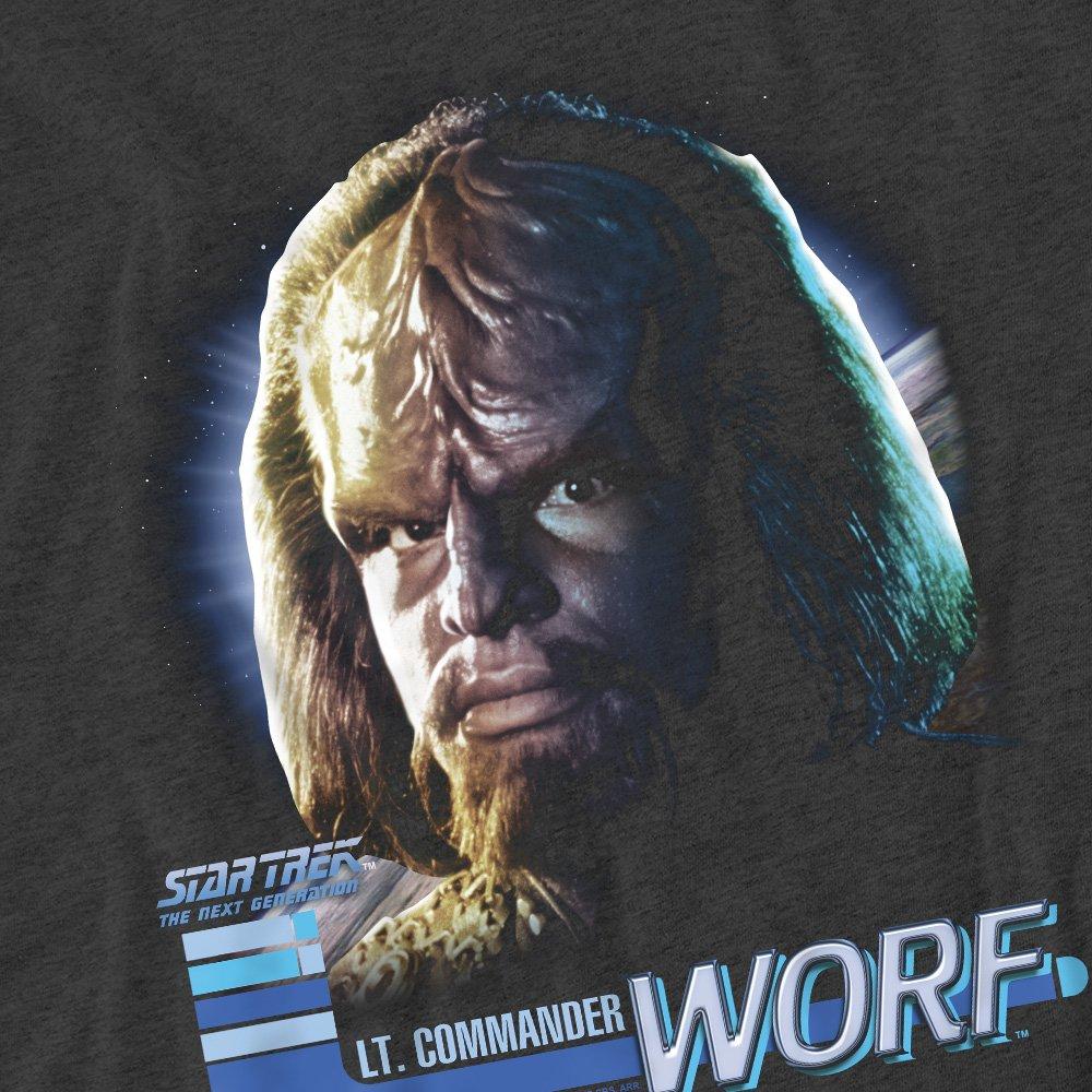 Grey - Star Trek - Star Trek Tng Worf T-Shirt Charcoal - 2