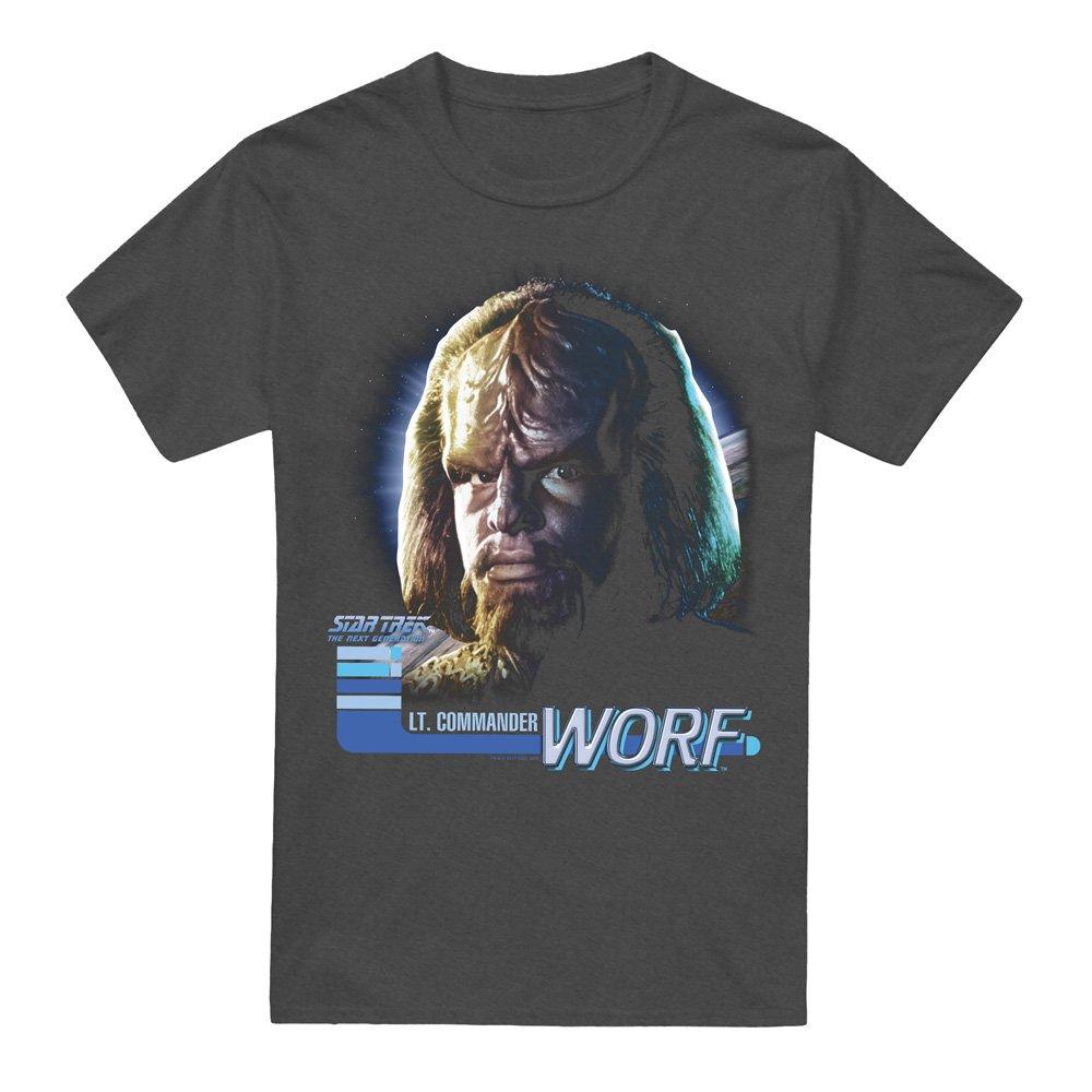 Grey - Star Trek - Star Trek Tng Worf T-Shirt Charcoal - 4