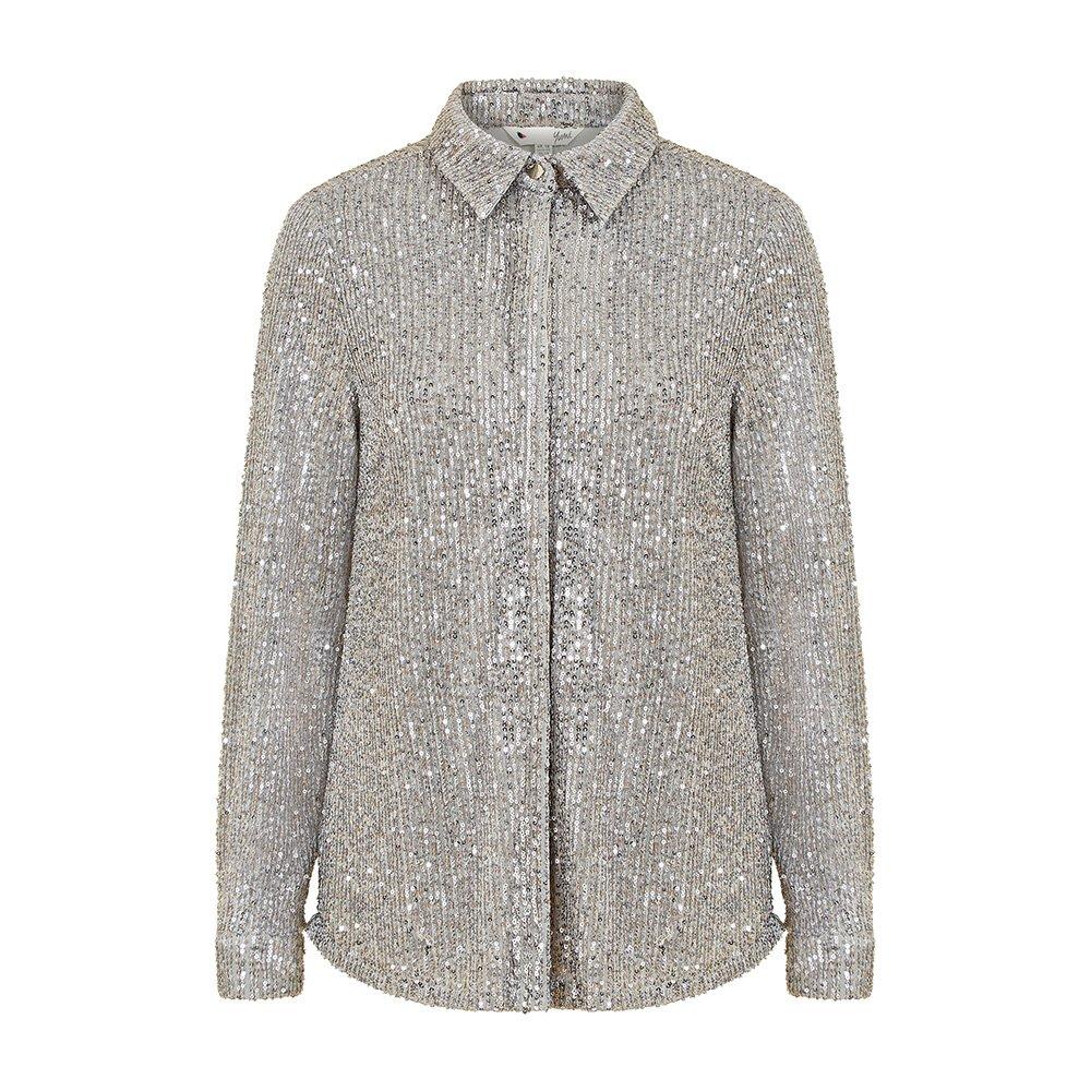 Silver - Yumi - Silver Sequin Shirt - 4