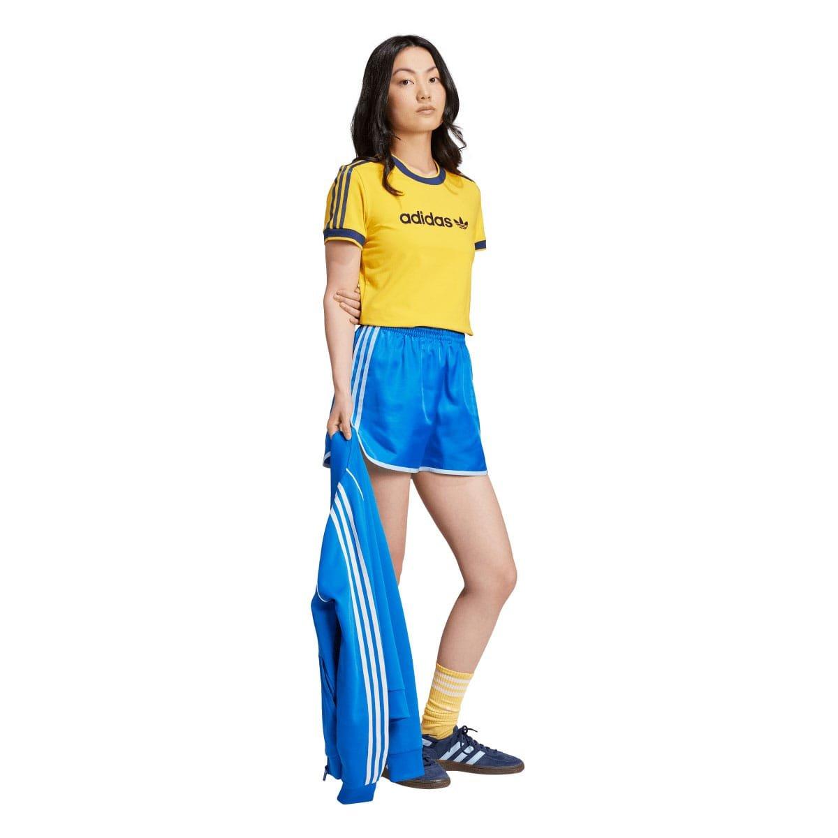 Yellow - adidas Originals - Badge Slim 3-Stripes T-Shirt - 2