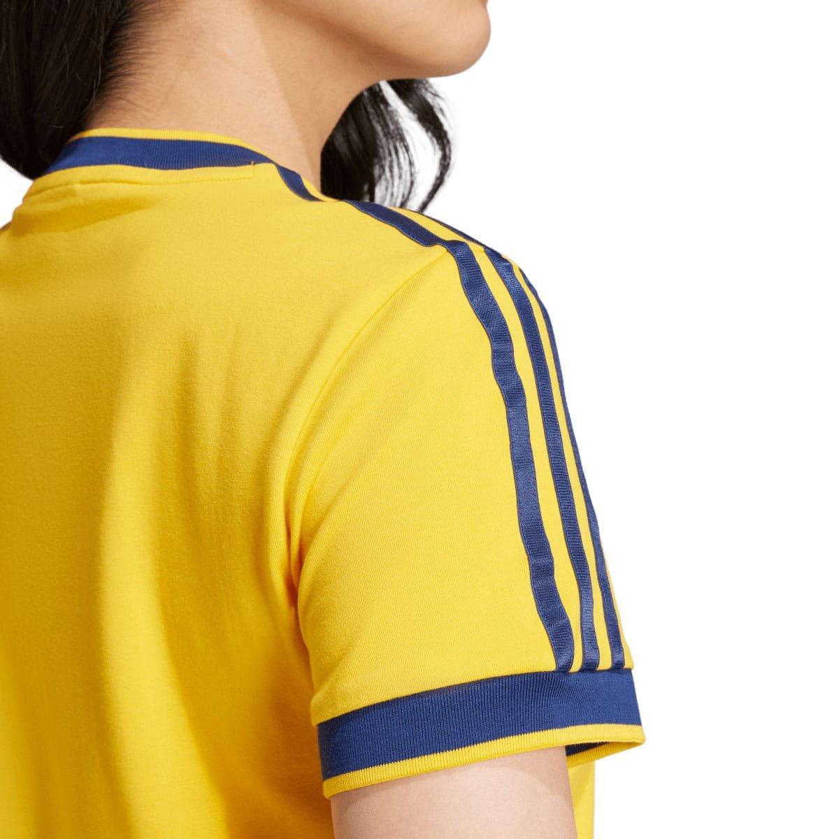 Yellow - adidas Originals - Badge Slim 3-Stripes T-Shirt - 6