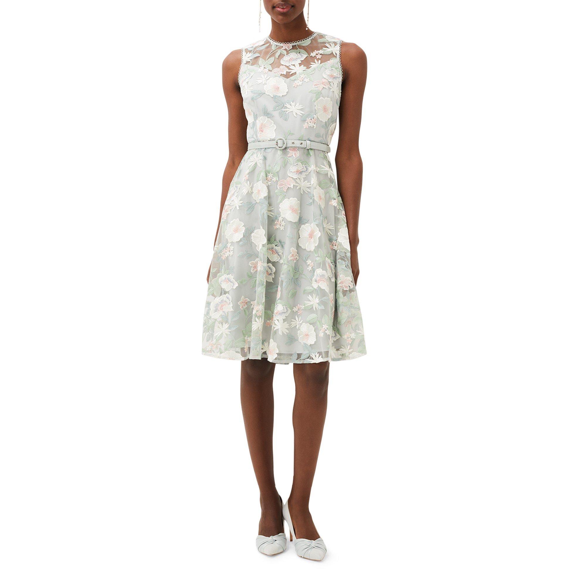 Eau De Nil - Phase Eight - Aria Embroidered Fit and Flare Dress - 3