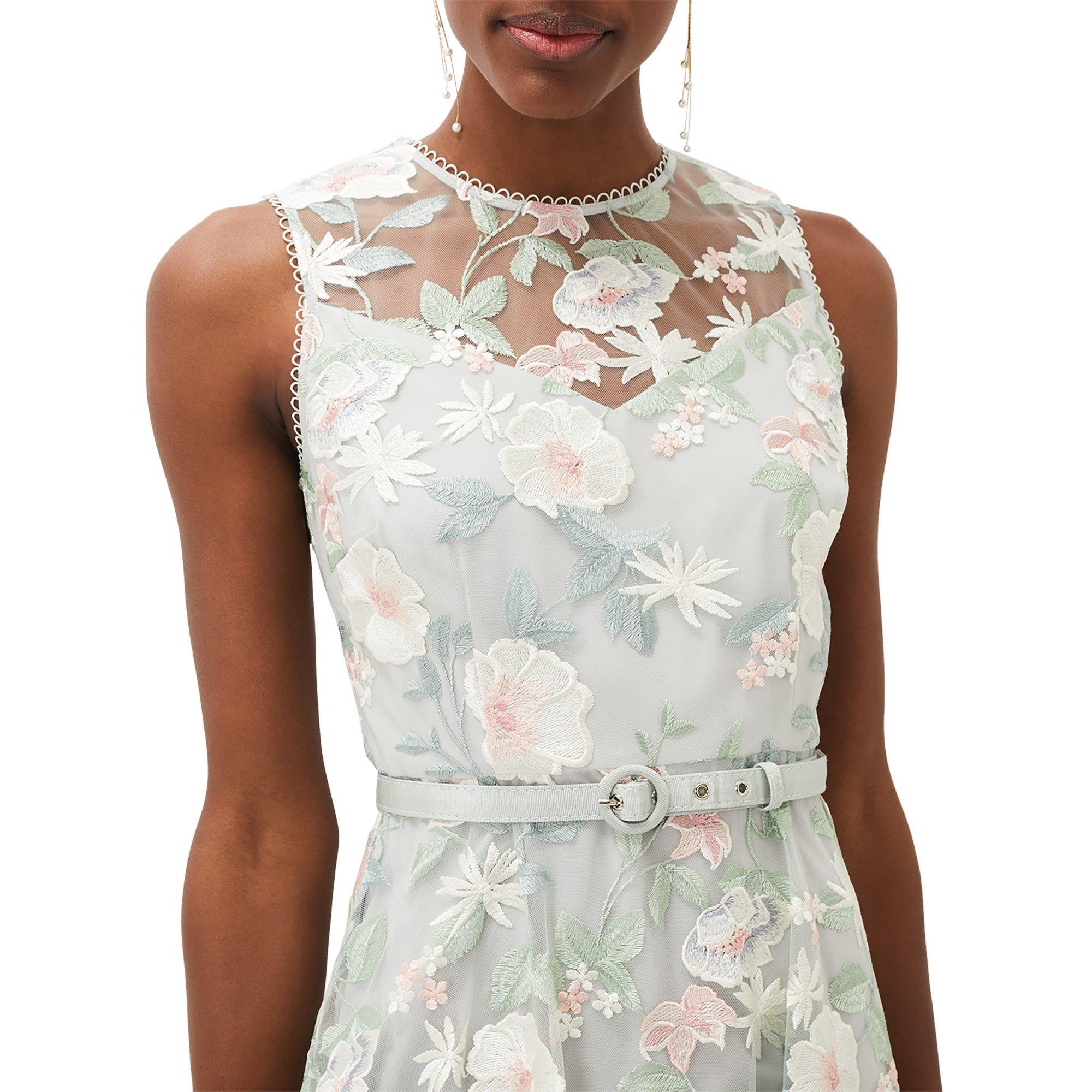 Eau De Nil - Phase Eight - Aria Embroidered Fit and Flare Dress - 5