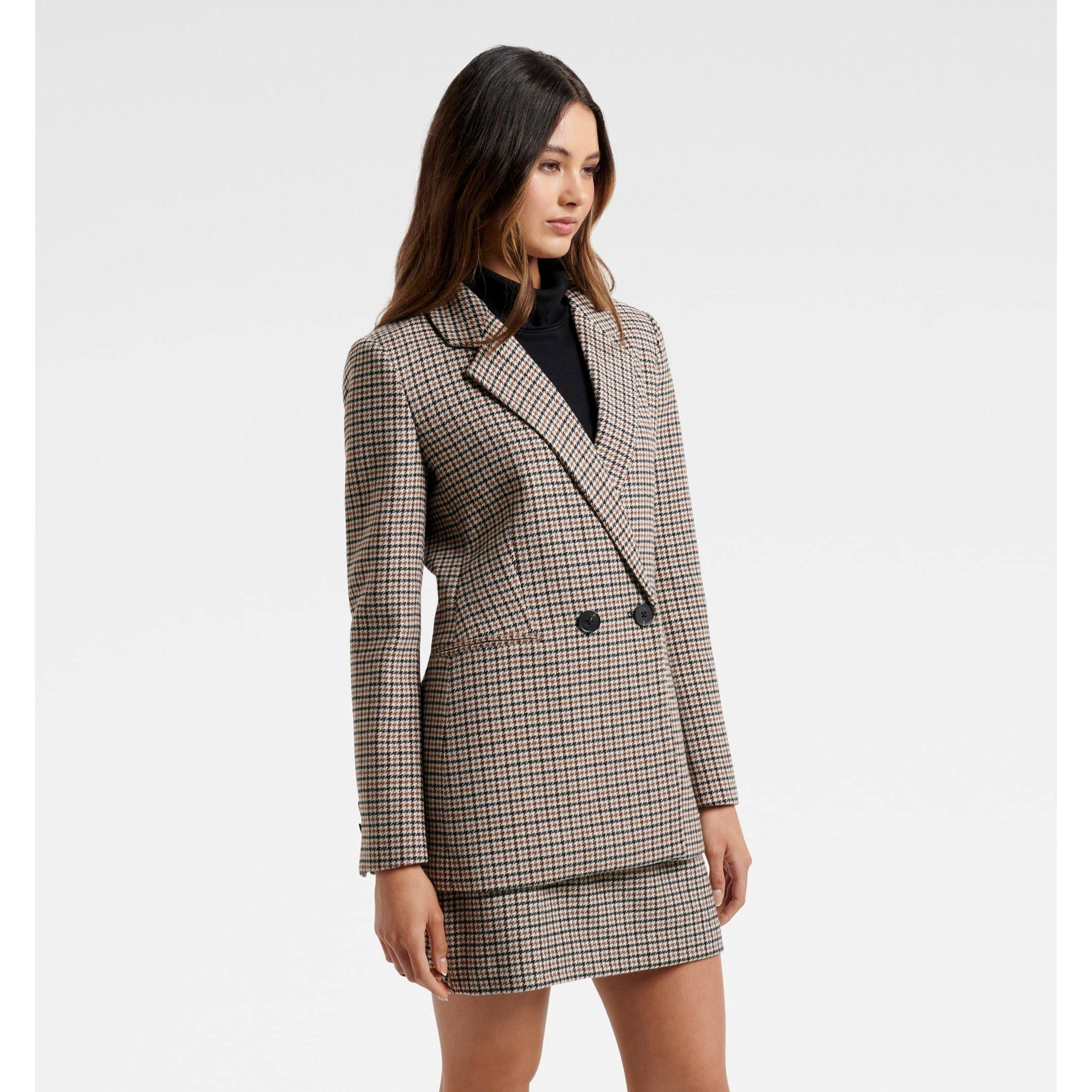 Check - Forever New - Women's Hanna Heritage Check Blazer - 2