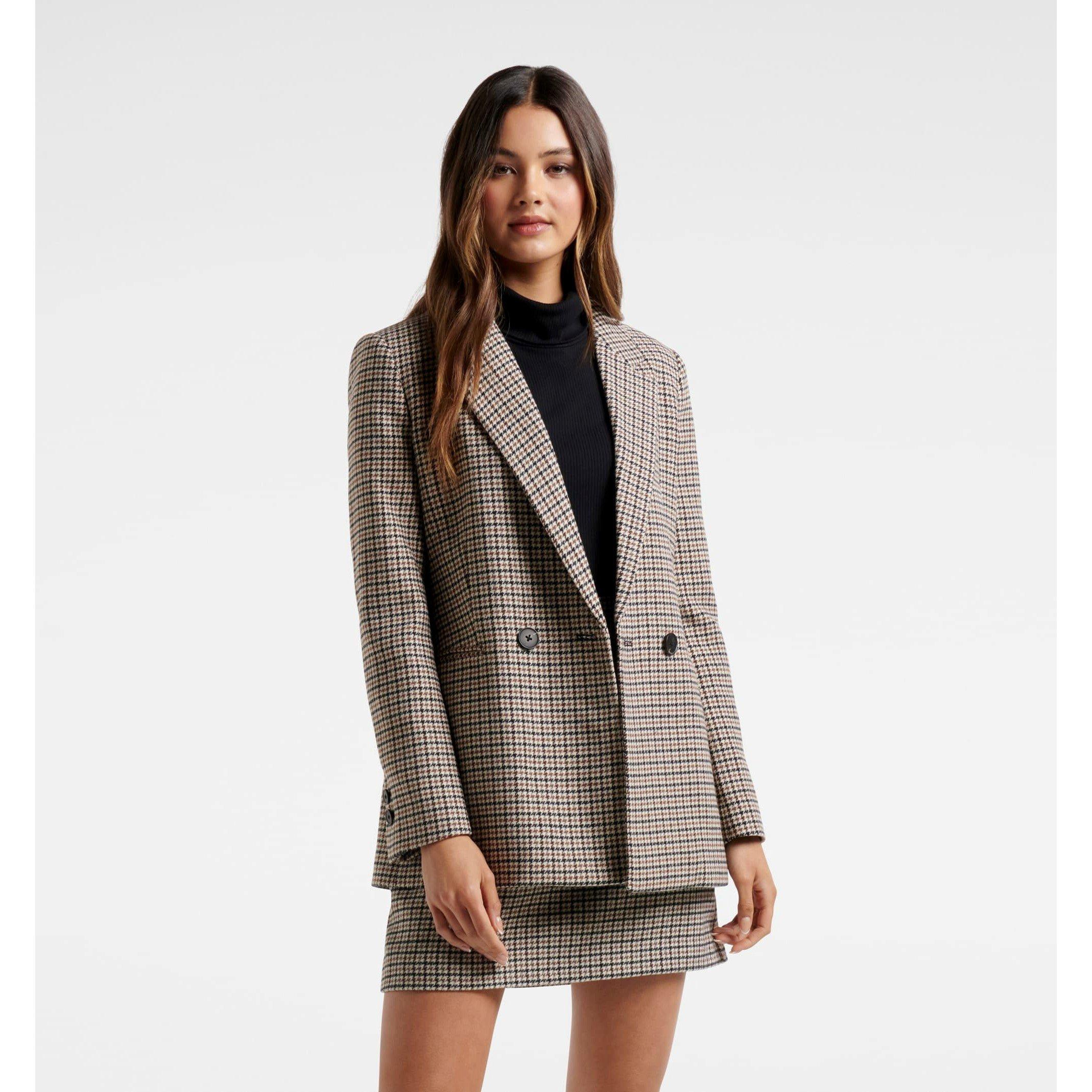 Check - Forever New - Women's Hanna Heritage Check Blazer - 4