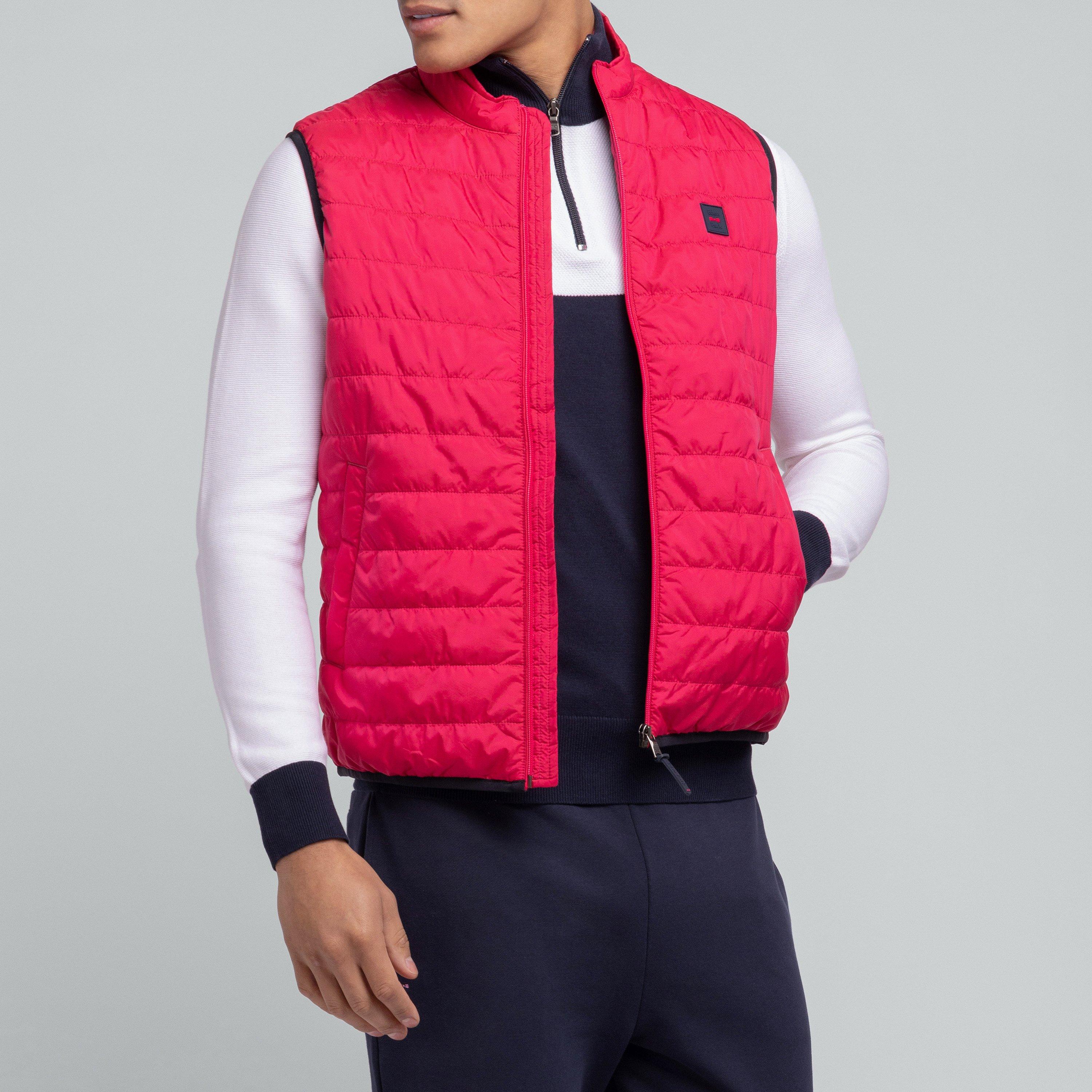 Rgm8 - Eden Park - Men's Red Waterproof Sleeveless Puffer Jacket - 2