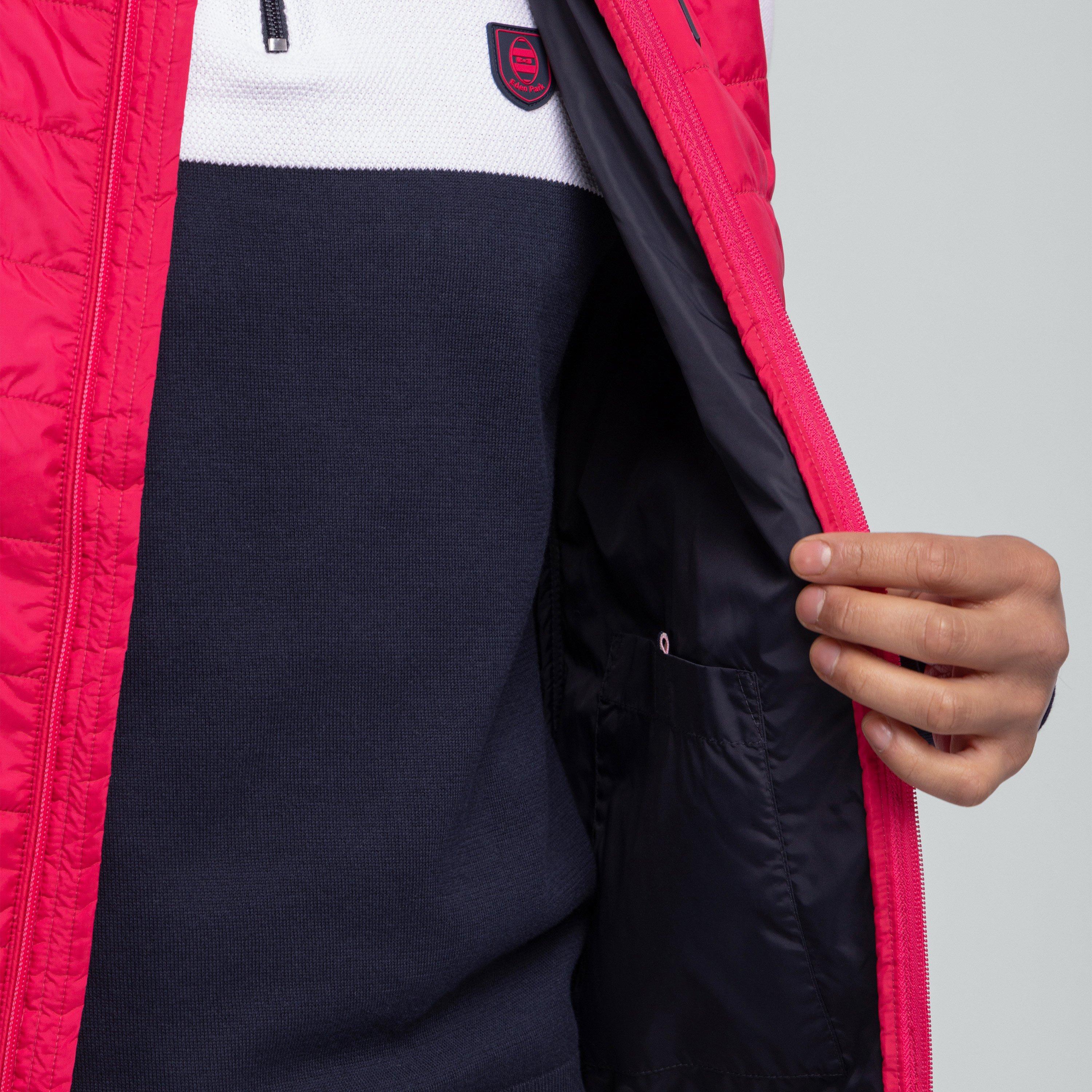 Rgm8 - Eden Park - Men's Red Waterproof Sleeveless Puffer Jacket - 3