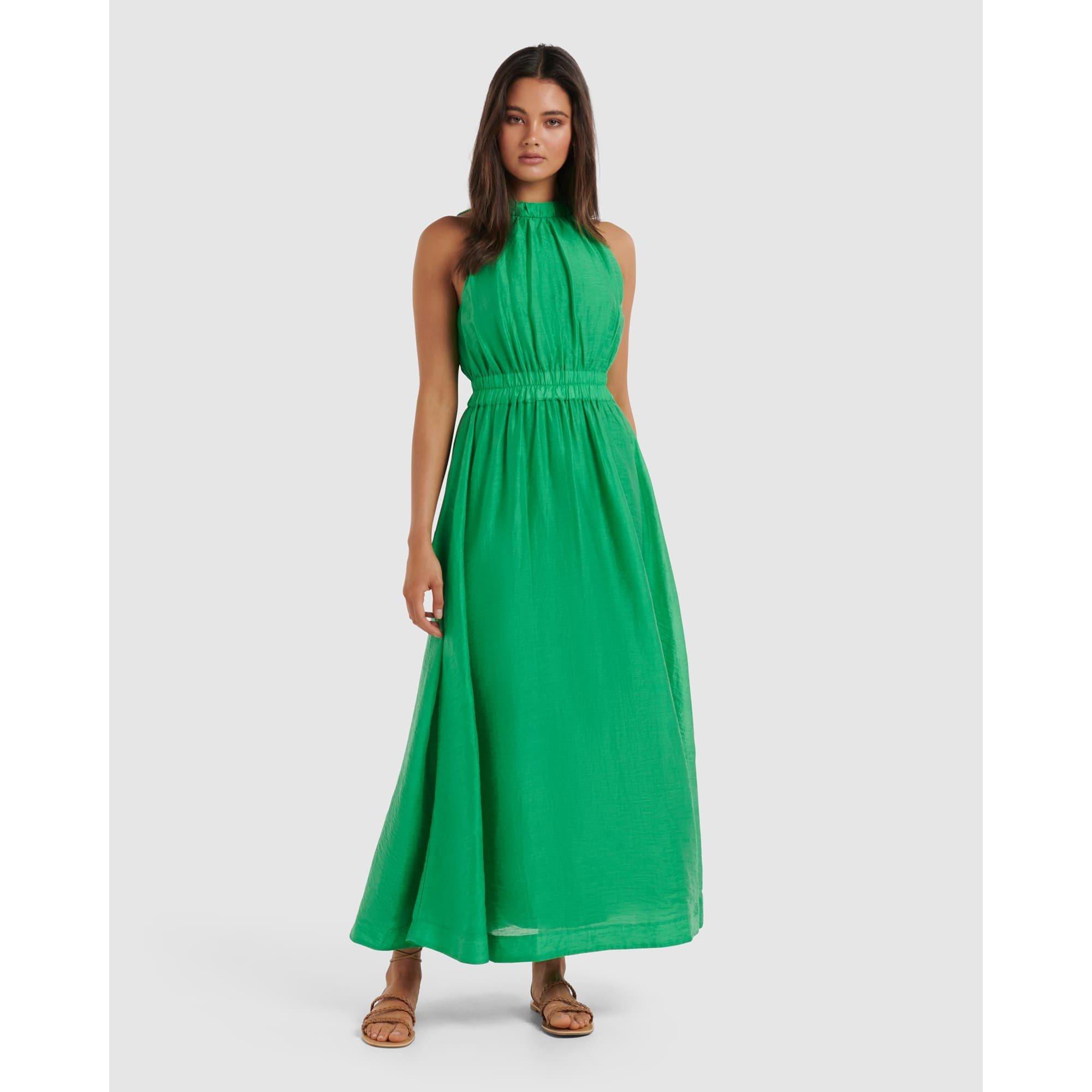 Green - Forever New - Magnolia High Neck Maxi Dress - 2